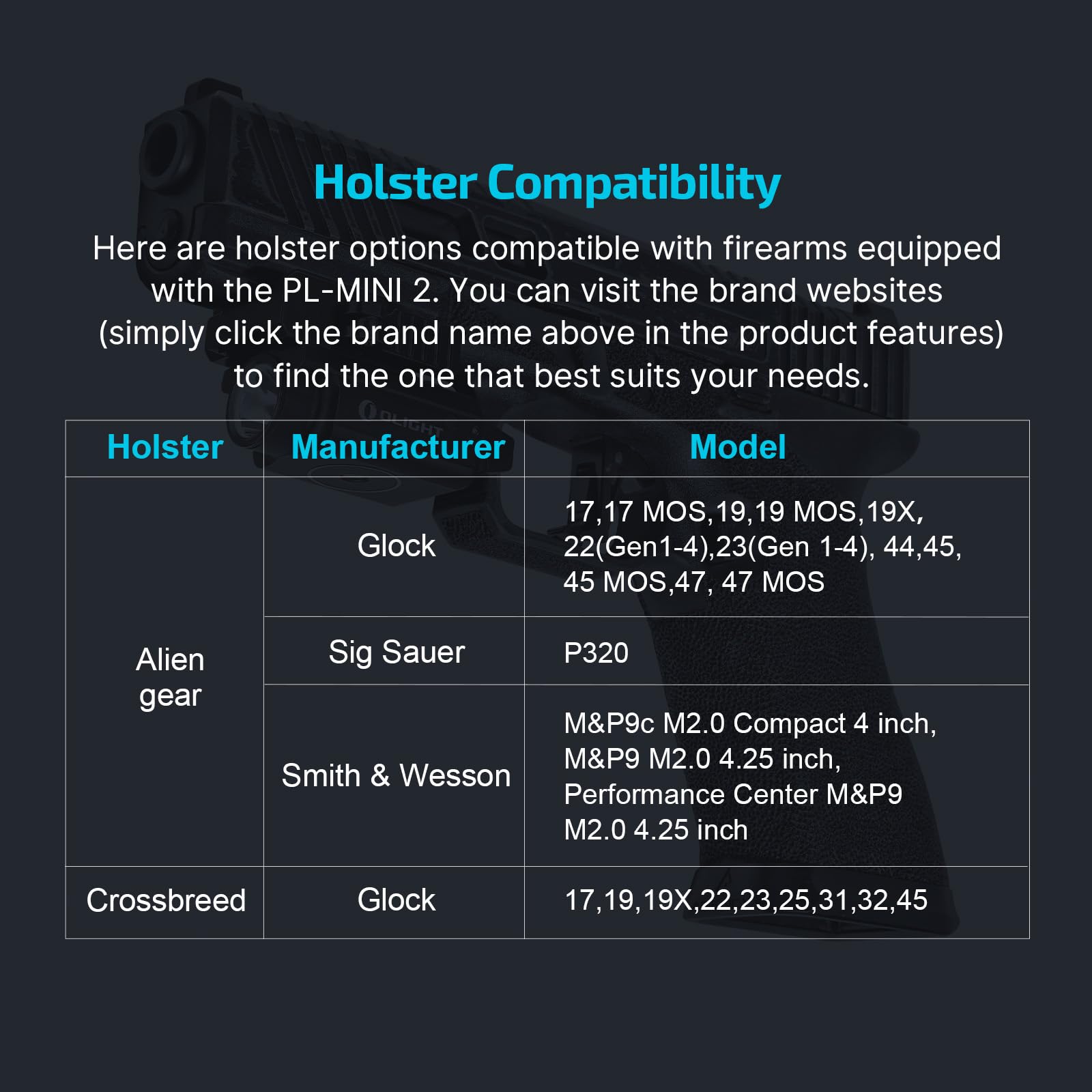 OLIGHT PL-Mini 2 Valkyrie 600 Lumens Magnetic USB Rechargeable Compact Hunting Gear with Adjustable Rail, High Performance CW LE