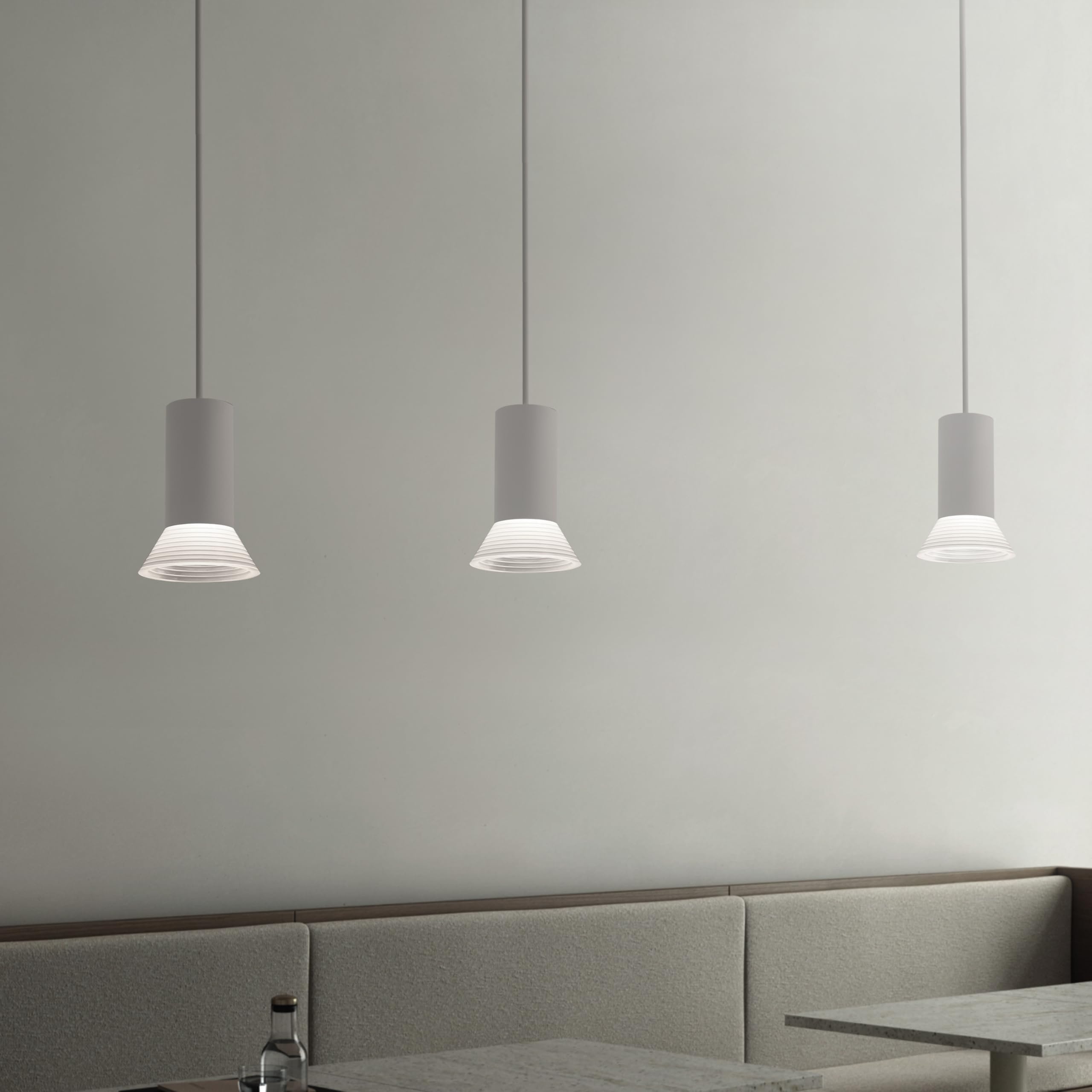 White Pendant Light,Modern Hanging Bedside Lamp,Kitchen Island Pendant Lighting With Acrylic And Aluminum Lampshade,Small Pendan