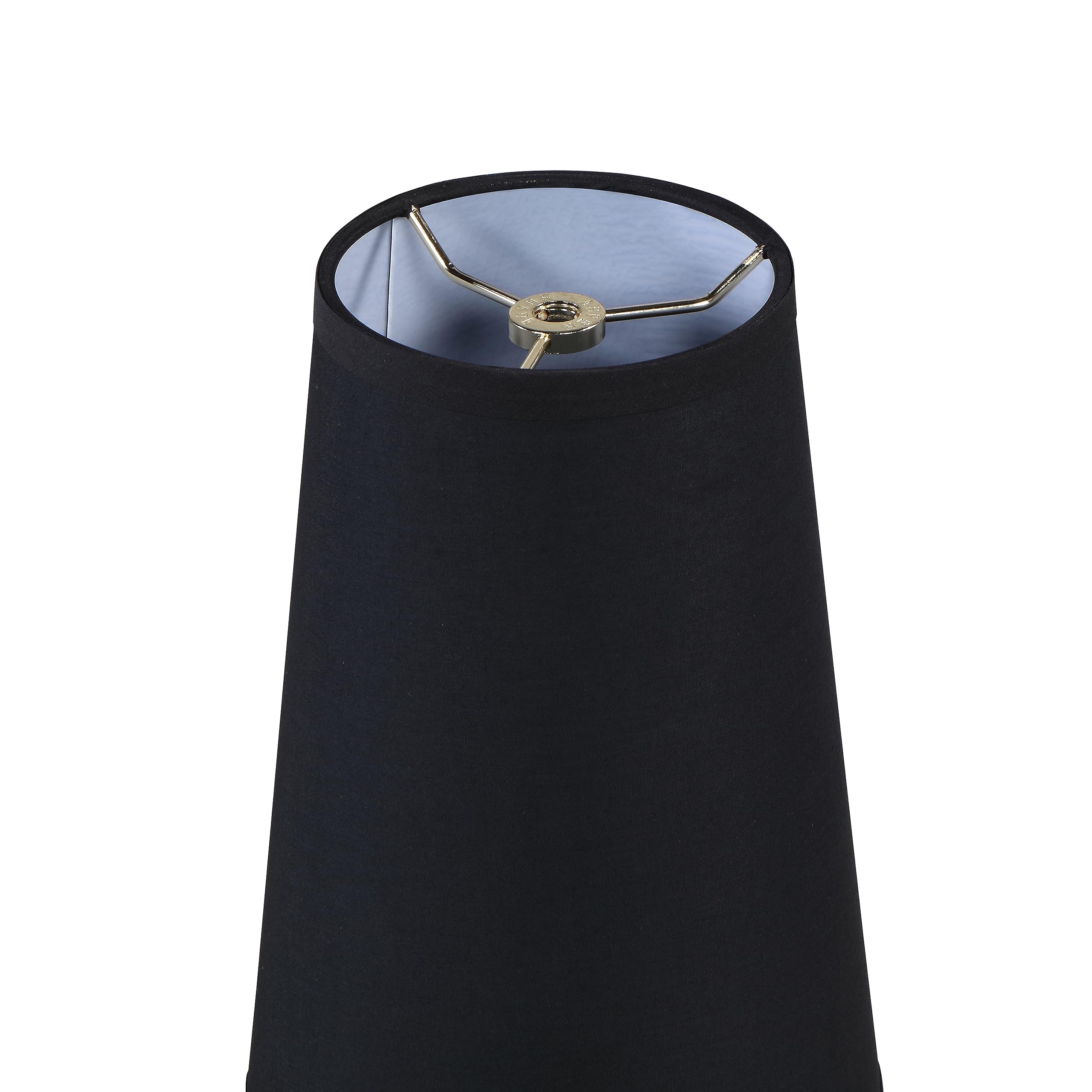 Aspen Creative 32166 Transitional Empire Shape Spider Construction Lamp Shade In Black, (4 3/4&quot; X 6 3/4&quot; X 10&quot;)