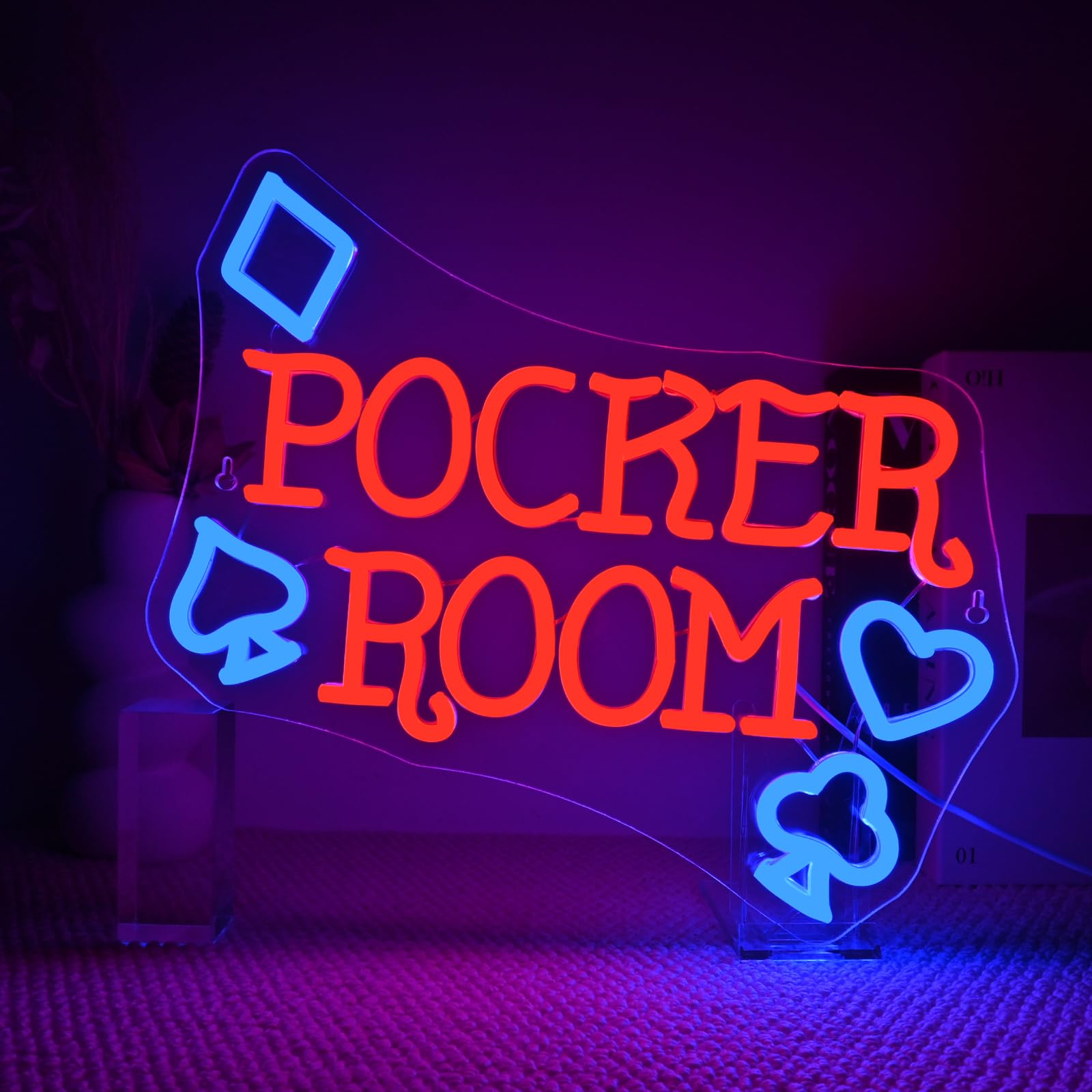 Gamerneon Neon Sign for Wall Decor - 14.6inx12.6in, Colorful board-style Room LED Light