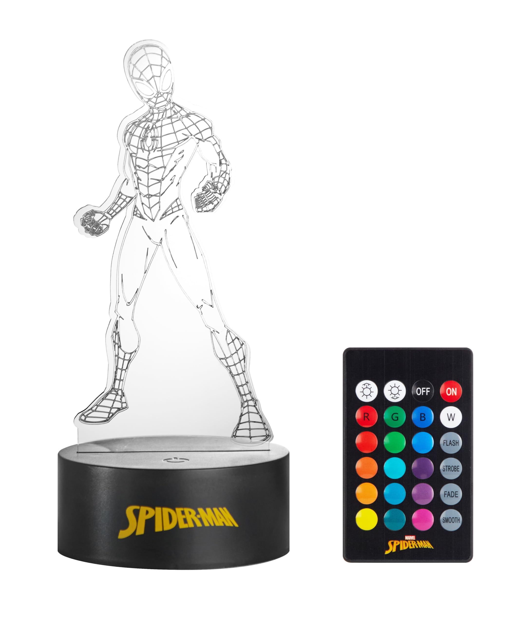 Idea Nuova Marvel Spiderman 3D Acrylic LED Illusion Lamp