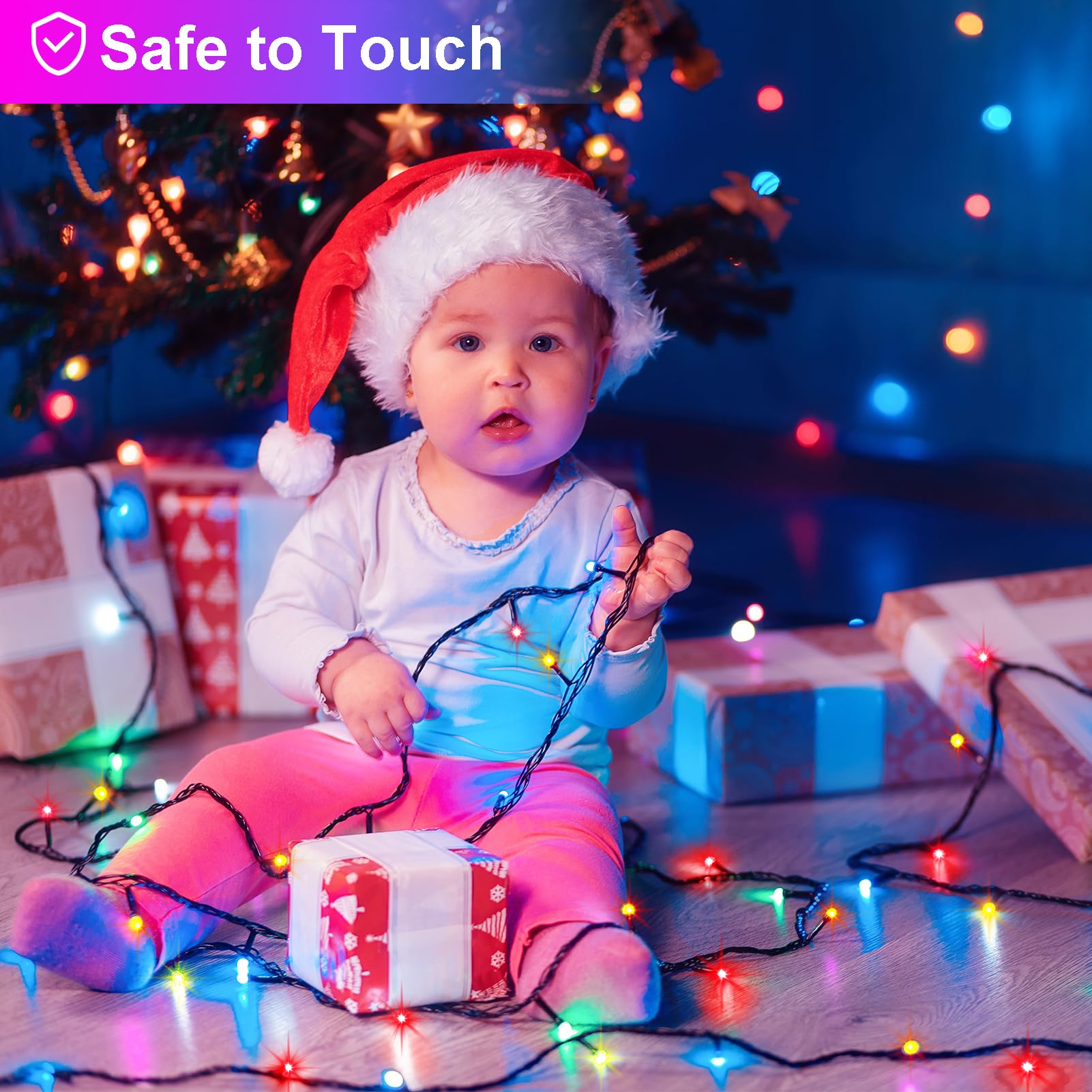 2 Pack String Lights Battery Operated, Each 23Ft 70 Led Christmas Lights With Timer 8 Modes Twinkle Fairy String Lights For Indo