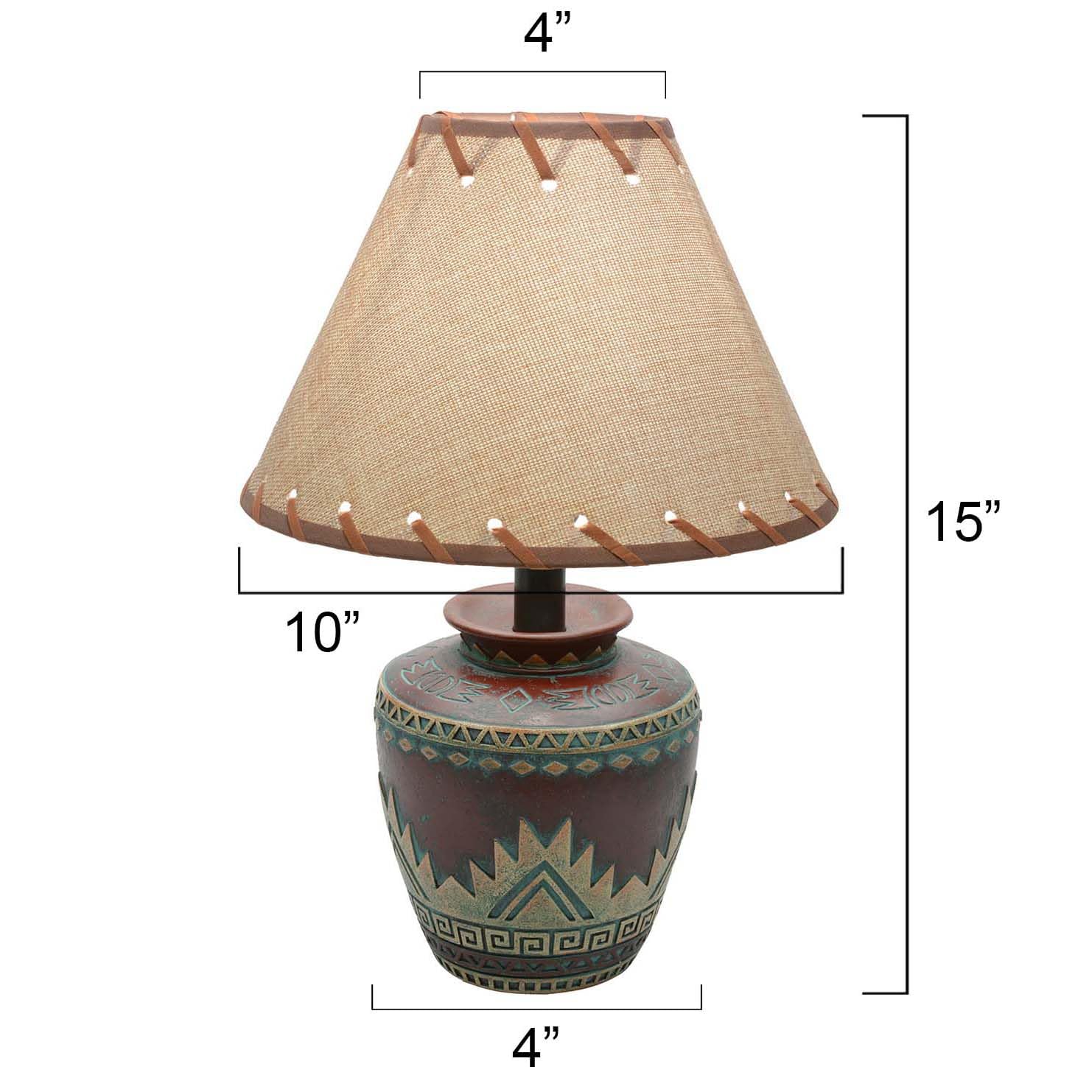 Black Forest D?Or - Bryce Canyon Accent Lamp For Cabin, Living Room, Nightstand, Desk - Vintage Rustic Home D?Or - 15'' X 10''