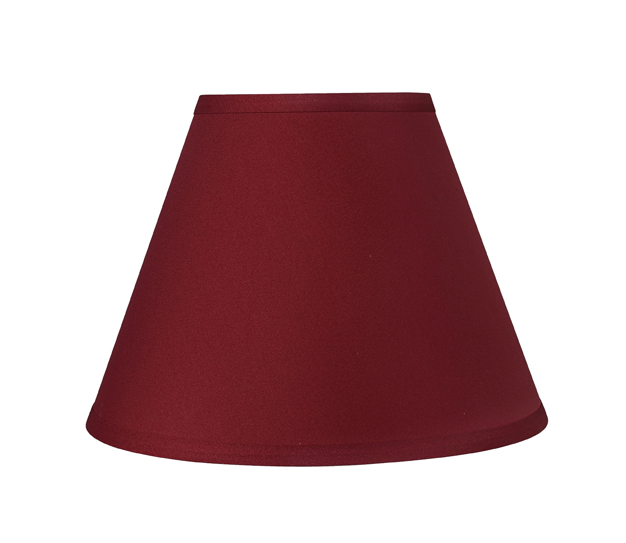 Aspen Creative 32632A Transitional Empire Shape Spider Construction Lamp Shade, Blood Red, 6" Top X 12" Bottom X 9" Slant Height
