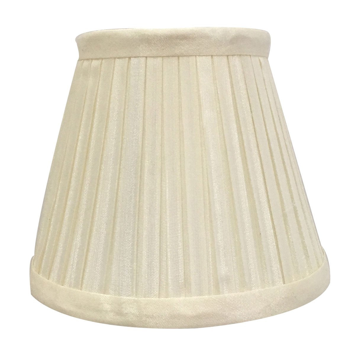 Royal Designs, Inc. Clip on Pleated Empire Chandelier Lamp Shade Flame Clip Fitter, CSO-1031-5EG, 3 x 5 x 4.5, Eggshell, 1 Pack