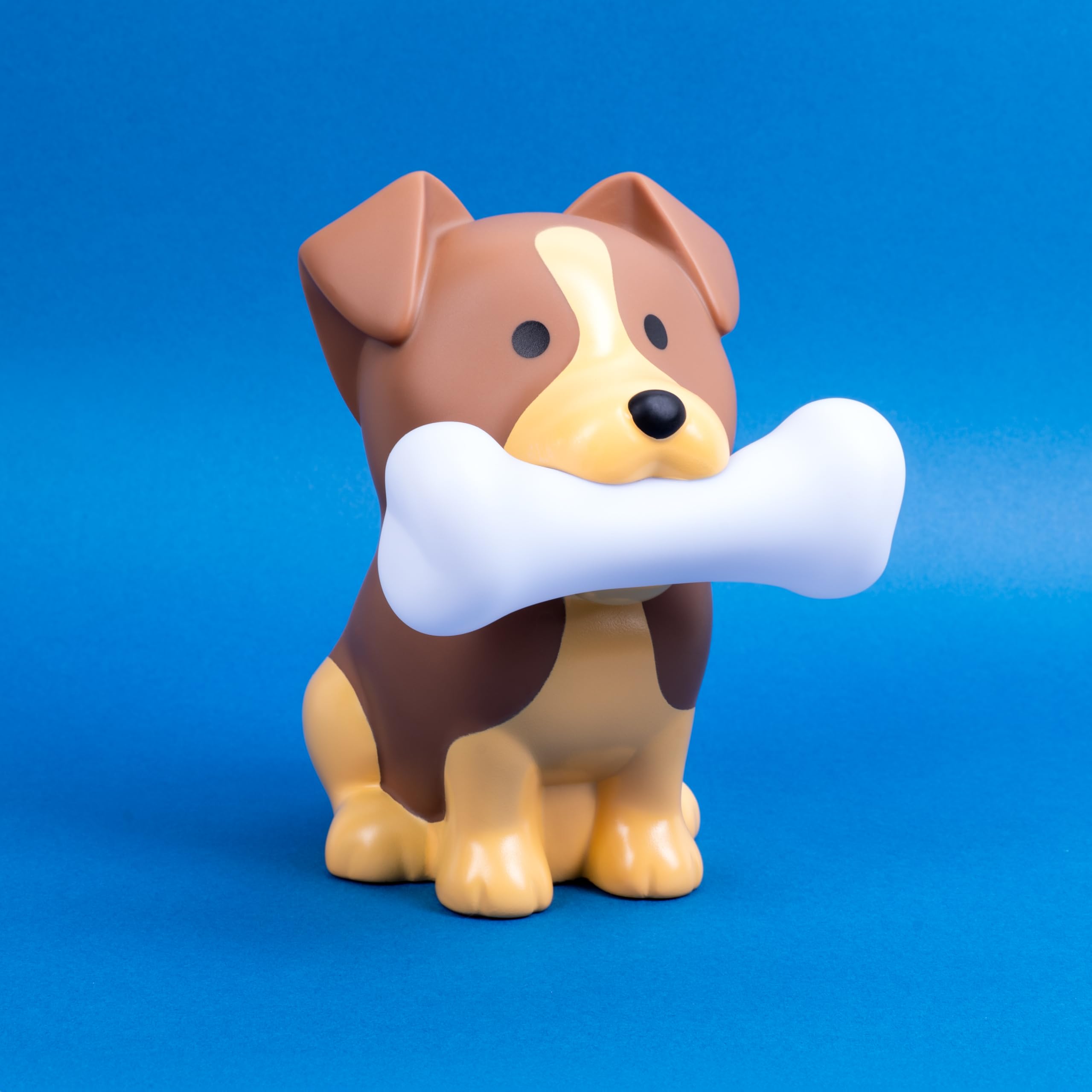 Fizz Creations Rufus The Dog Mood Light - Small Multicolor LED Lamp - Battery Operated Plastic Night Light for Kids & Dog Lovers