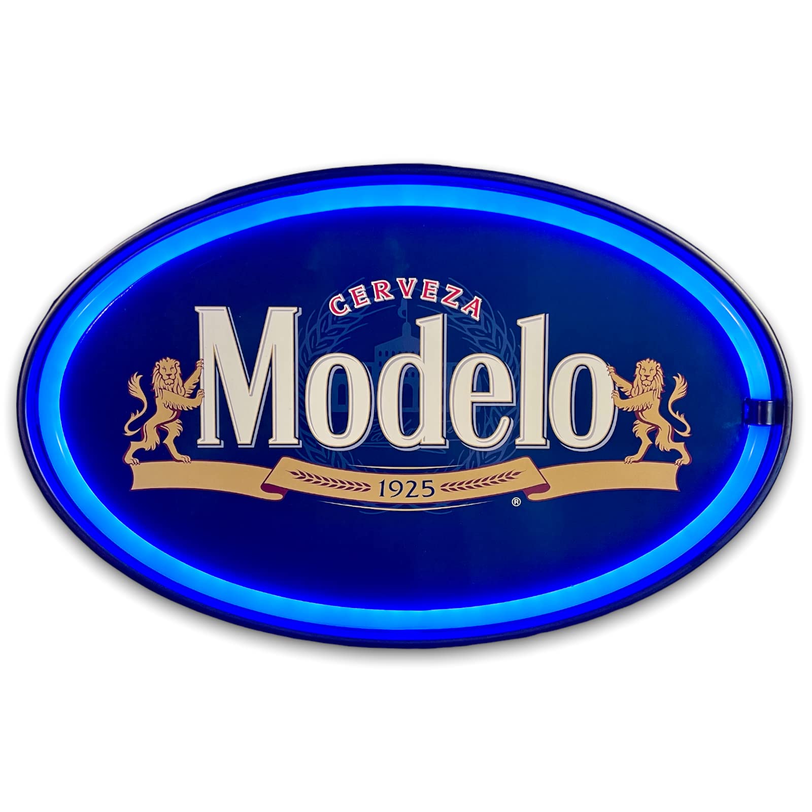 SOTT LED Neon Sign - Modelo Cerveza Wall Décor, 16in x 10in, Vintage Inspired, for Home, Game Room, Bar, or Man Cave