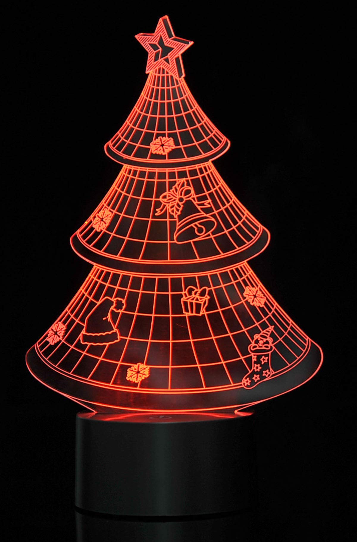 AZ Trading & Import TG2823 Christmas Tree Laser Cut Precision LED Lights, Multicolor