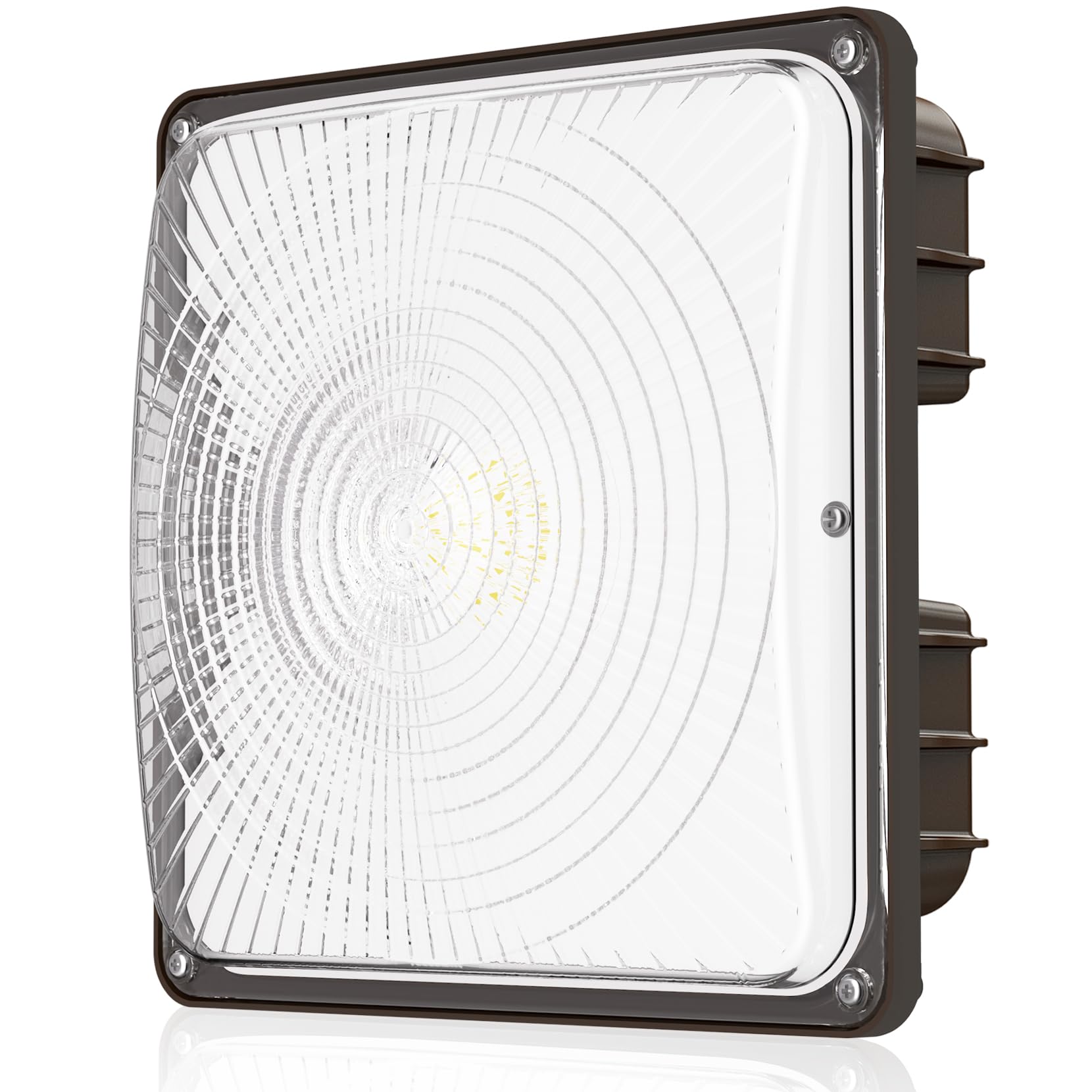 CINOTON 40W LED Canopy Light, IP65 Waterproof, 5600LM, 5000K Daylight, Model CP05, Bronze, 9.5inx9.