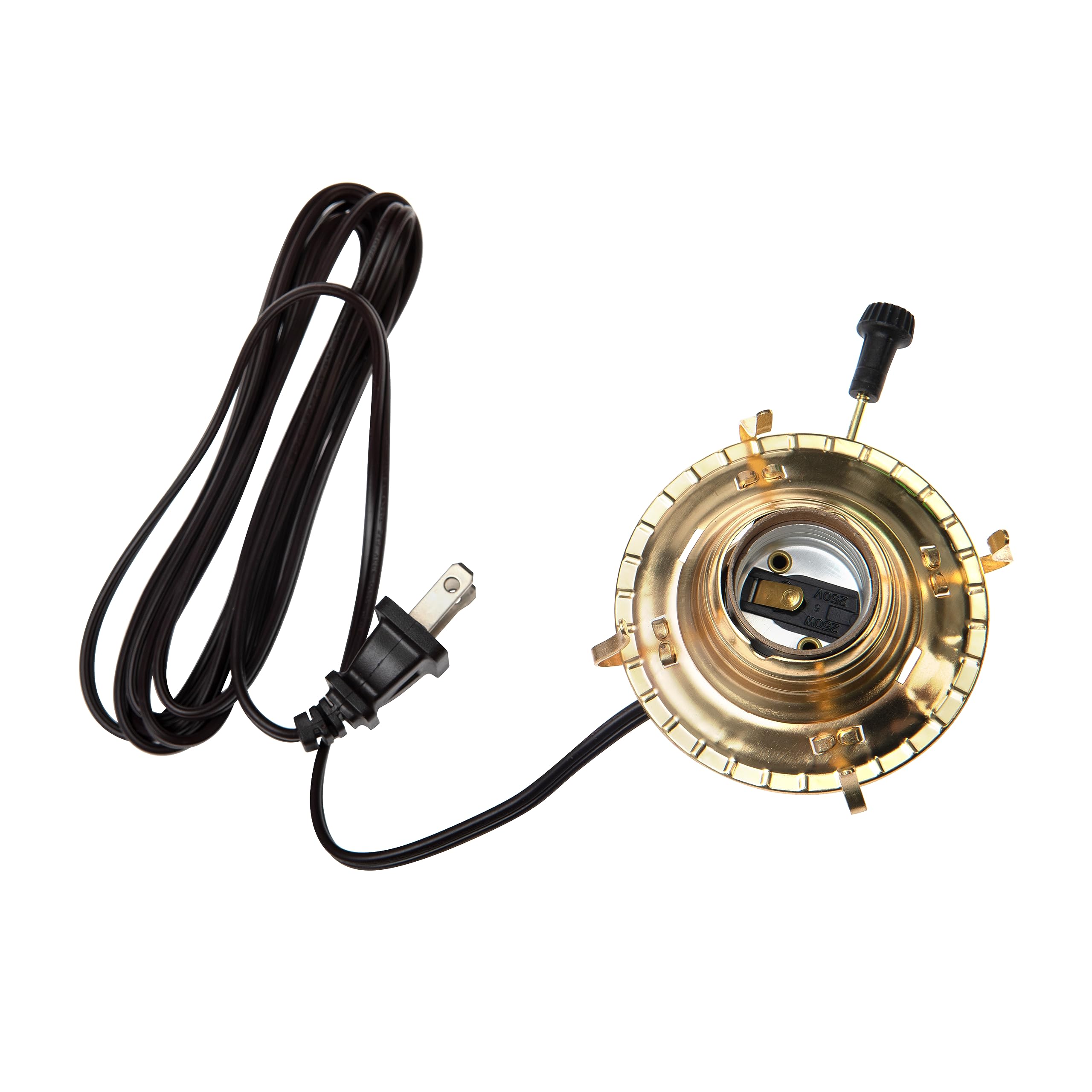Creative Hobbies Electric Oil Lamp Burner DIY Kit, Pre-Wired, Gold, Model M999E