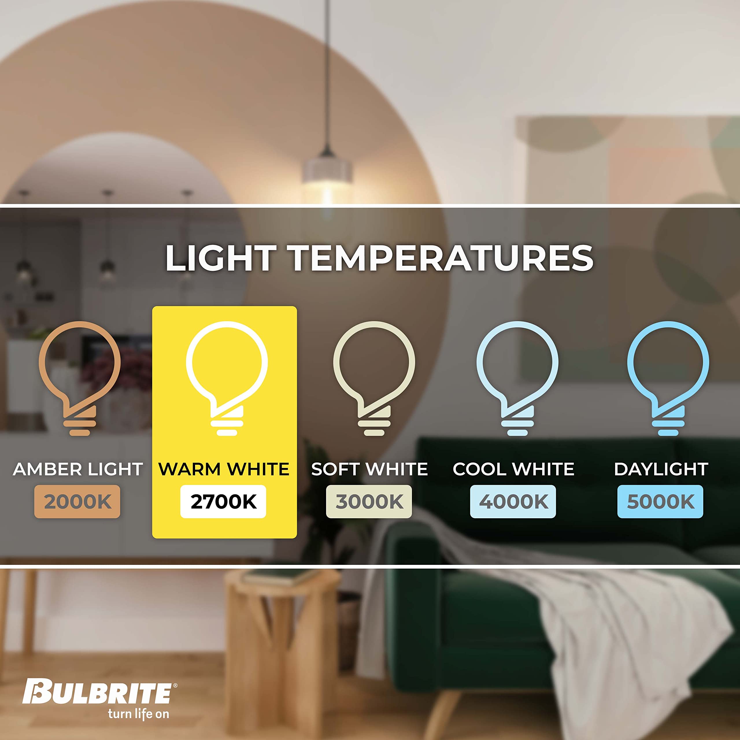 Bulbrite Mini-Candelabra Screw Base Light Bulb, E11, Clear Glass, 1 Count, Model KX60CL/MC