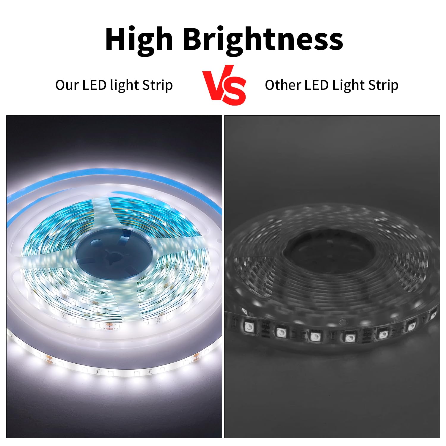 Inextstation 32.8Ft/10M White Led Strip Light, 24V 2835 Smd 600 Leds Flexible Cuttable Waterproof Led Tape Light For Bedroom Kit