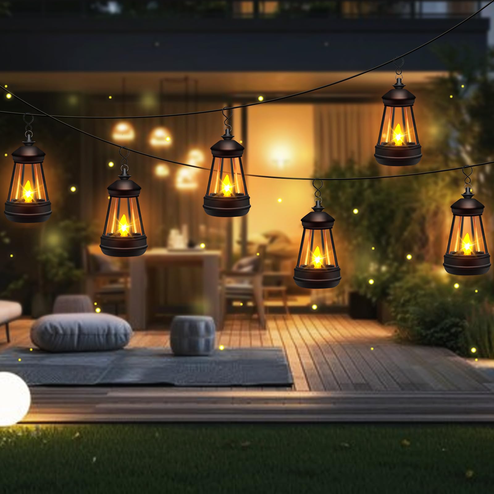 Mini Solar Lantern Lights Replacement For Outdoor Statue  Small Hanging Lantern Replacement  Waterproof Garden Decor Outdoor Lighting Decorative Lights For Yard Patio Lighting  Warm White  2 Pack