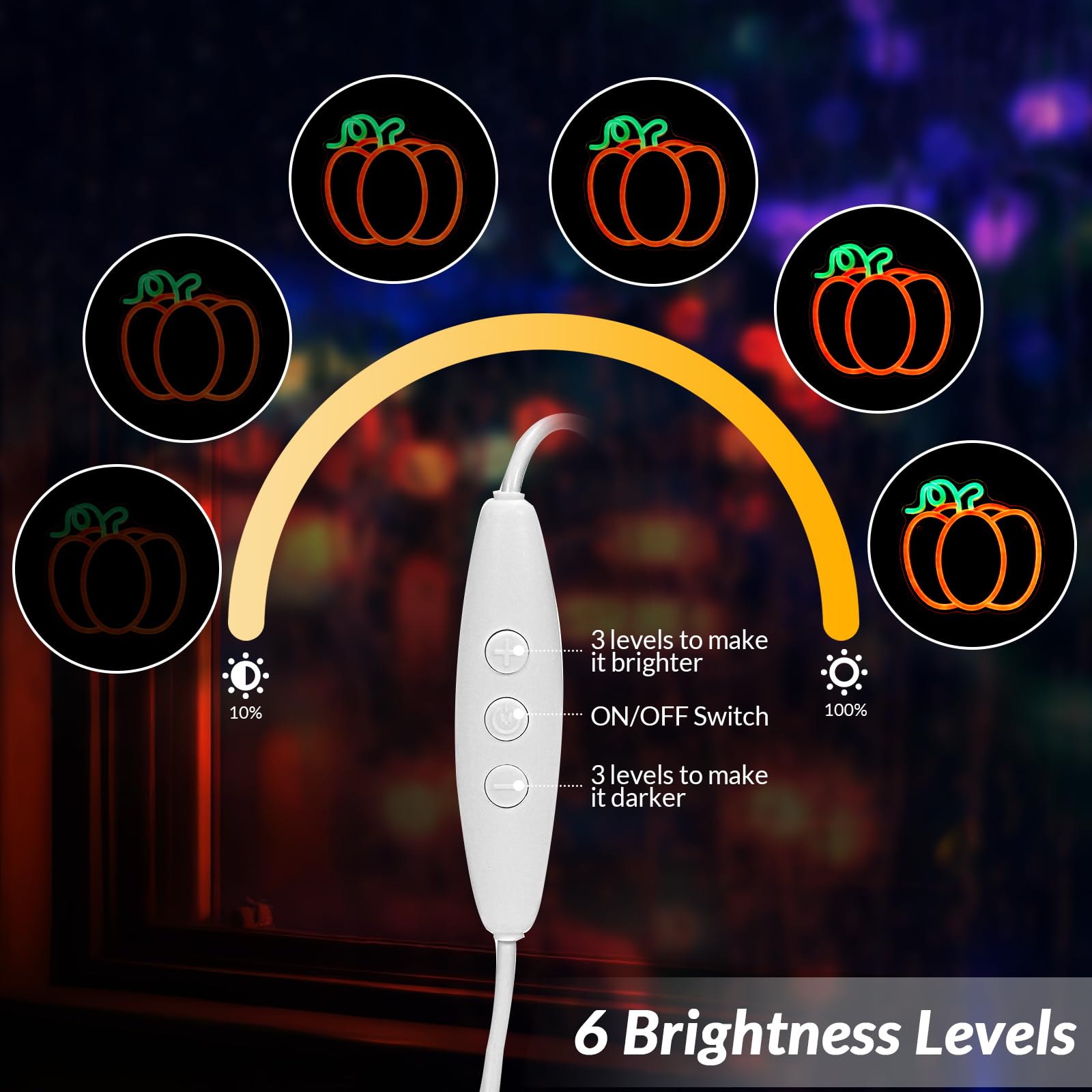 Hanna Roberts 3 Pcsthanksgiving Neon Sign  Pumpkin Maple Leaf Acorn Neon Led Lights  Usb Powered Window Lights For Halloween Thanksgiving Party  3D Wall Art Signs For Home Bedroom Living Room