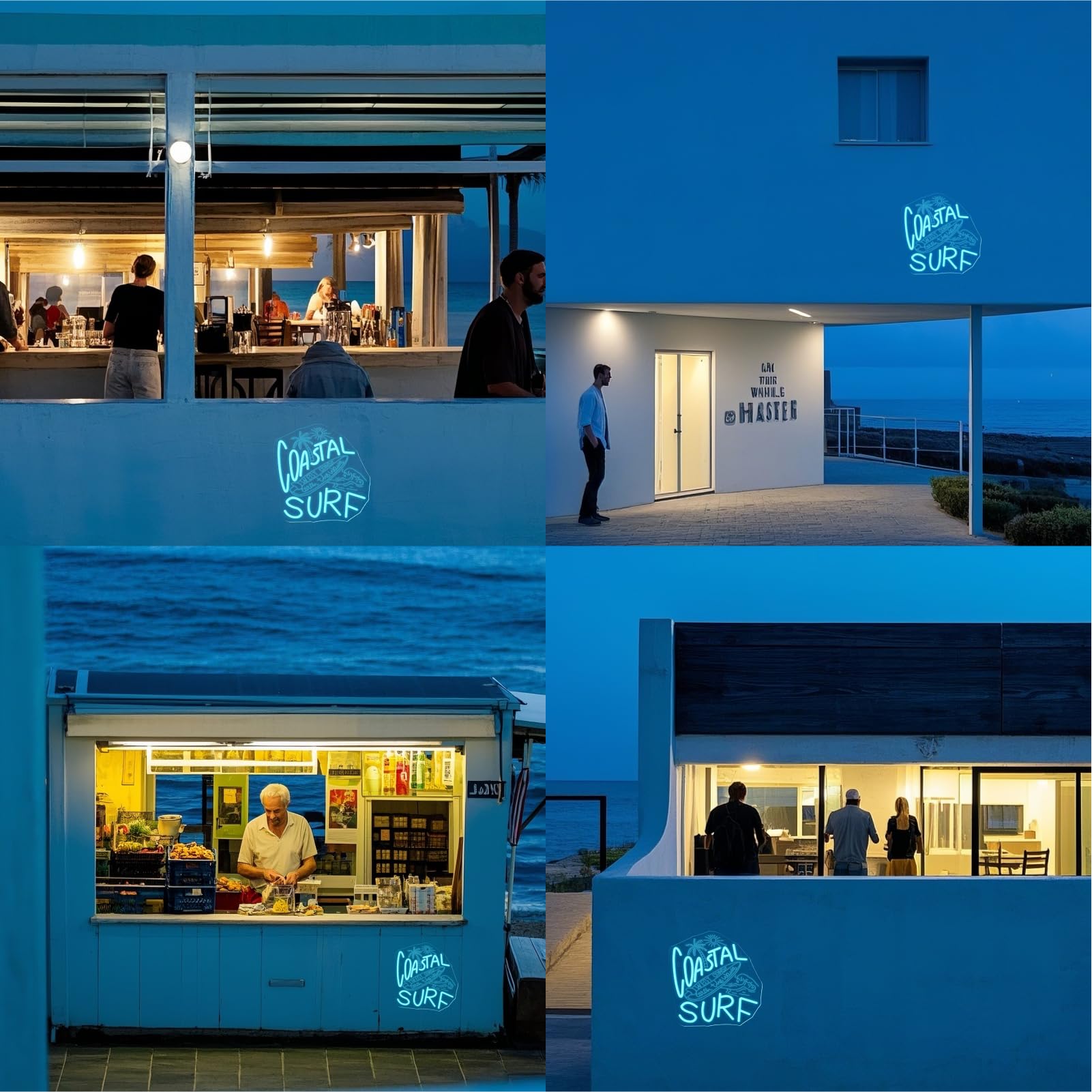 Ineonlife Coastal Surfing Neon Sign Surfboard Neon Sign For Wall Decor Funny Led Light For Game Room Bedroom Bar Club Decor Teen Boy Man Cave Holidays Birthday Surfer Gift