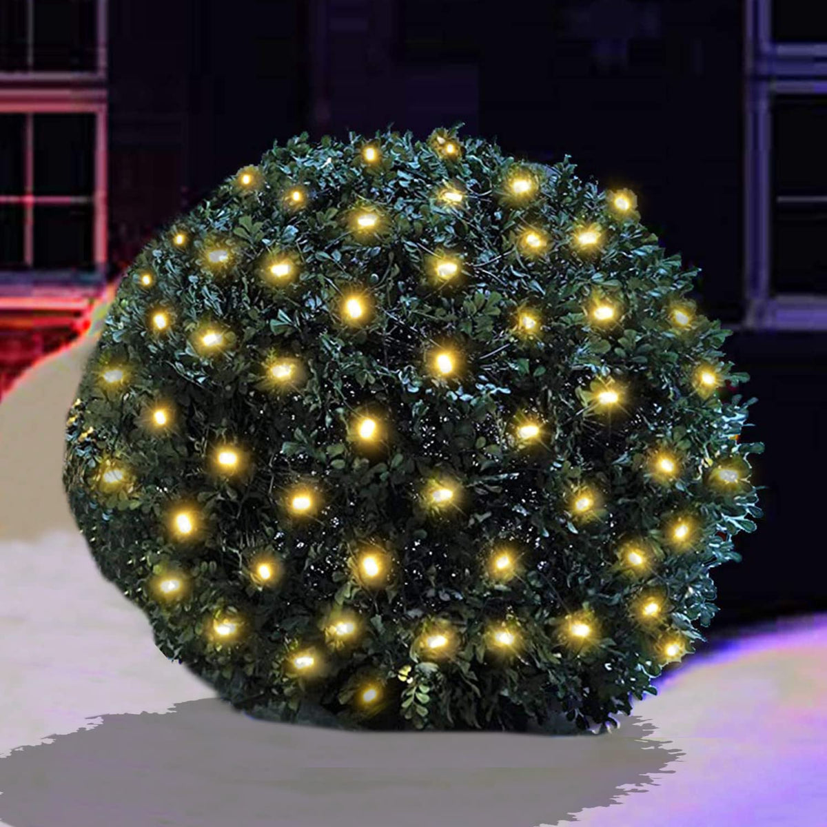 100 LED Christmas Lights 5 ftx5ft Christmas Net Lights Outdoor Indoor Mesh Christmas Decorations Lights string,Perfect for Bushe