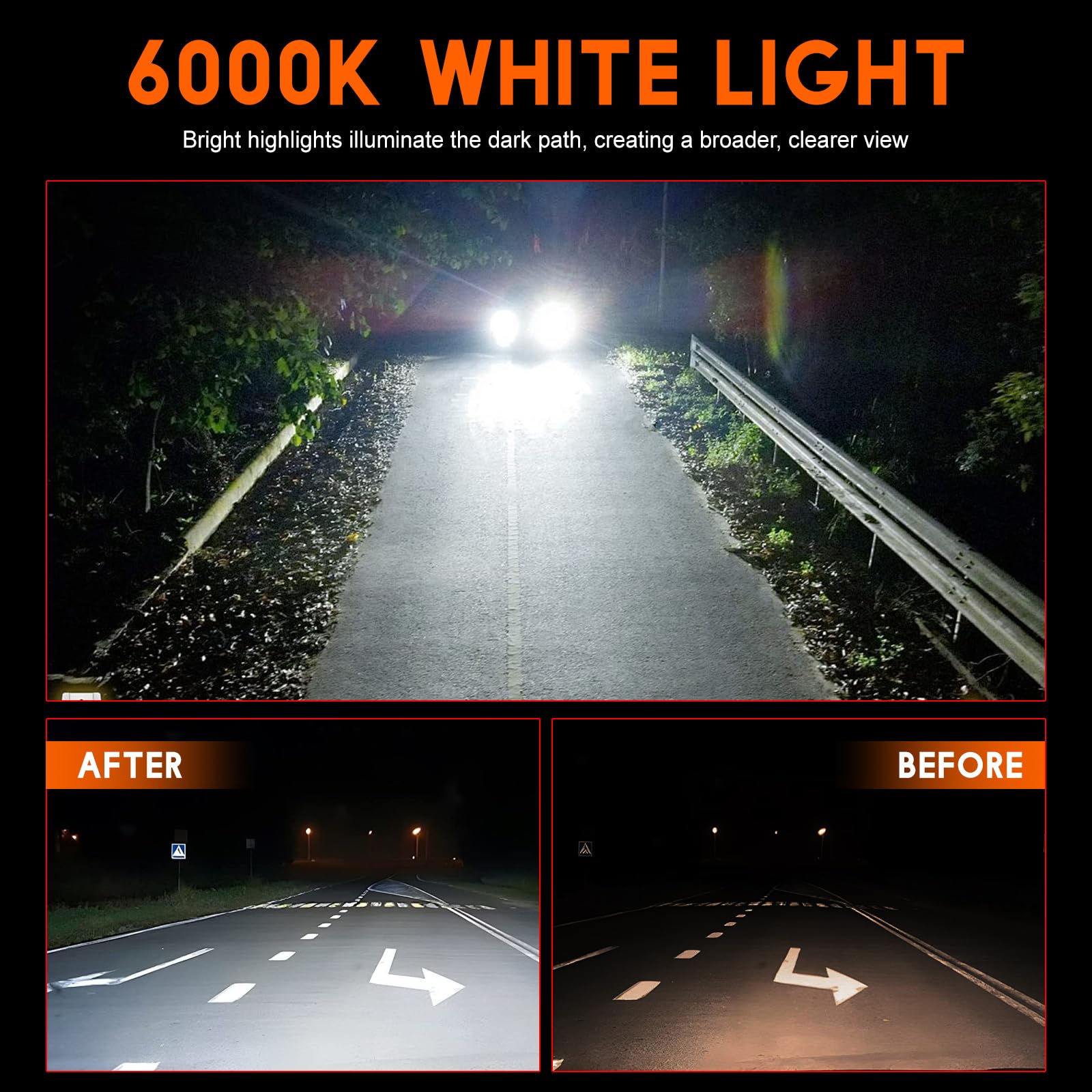 Qobsos Led Fog Light For Toyota Venza 2009-2015 Replacement Front Bumper Lamp 6000K White Pack Of 2
