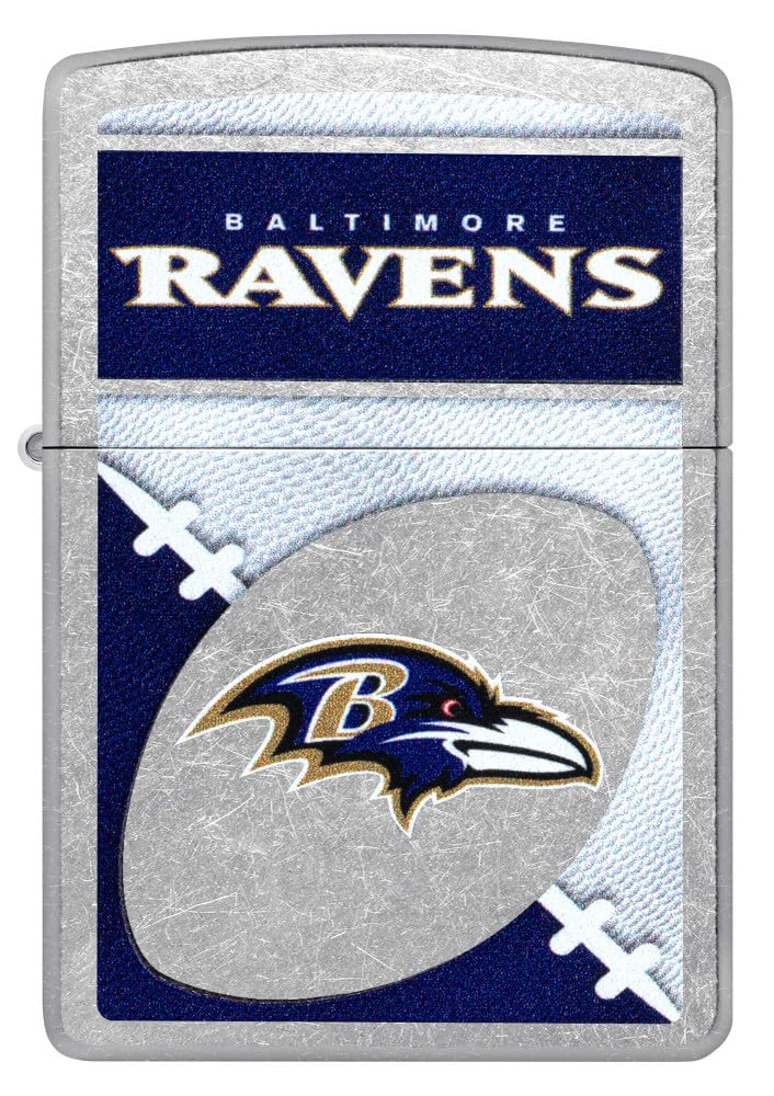 Zippo Nfl Baltimore Ravens Street Chrome Pocket Lighter