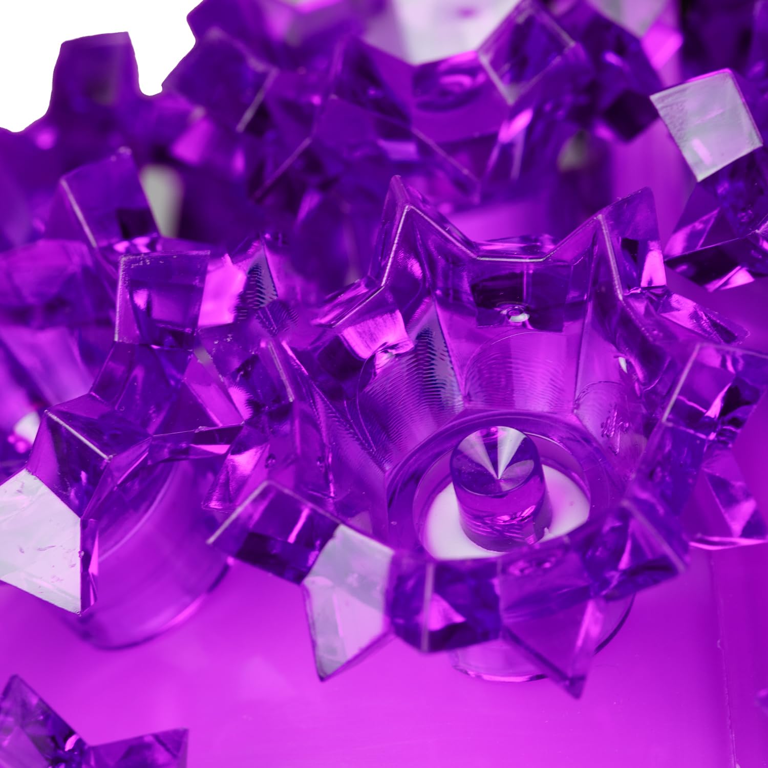 Novelty Lights LED Starlight Sphere Ornament Ball Light, 50-Light, Purple, 5ft Cord, Model MRD-50A-2