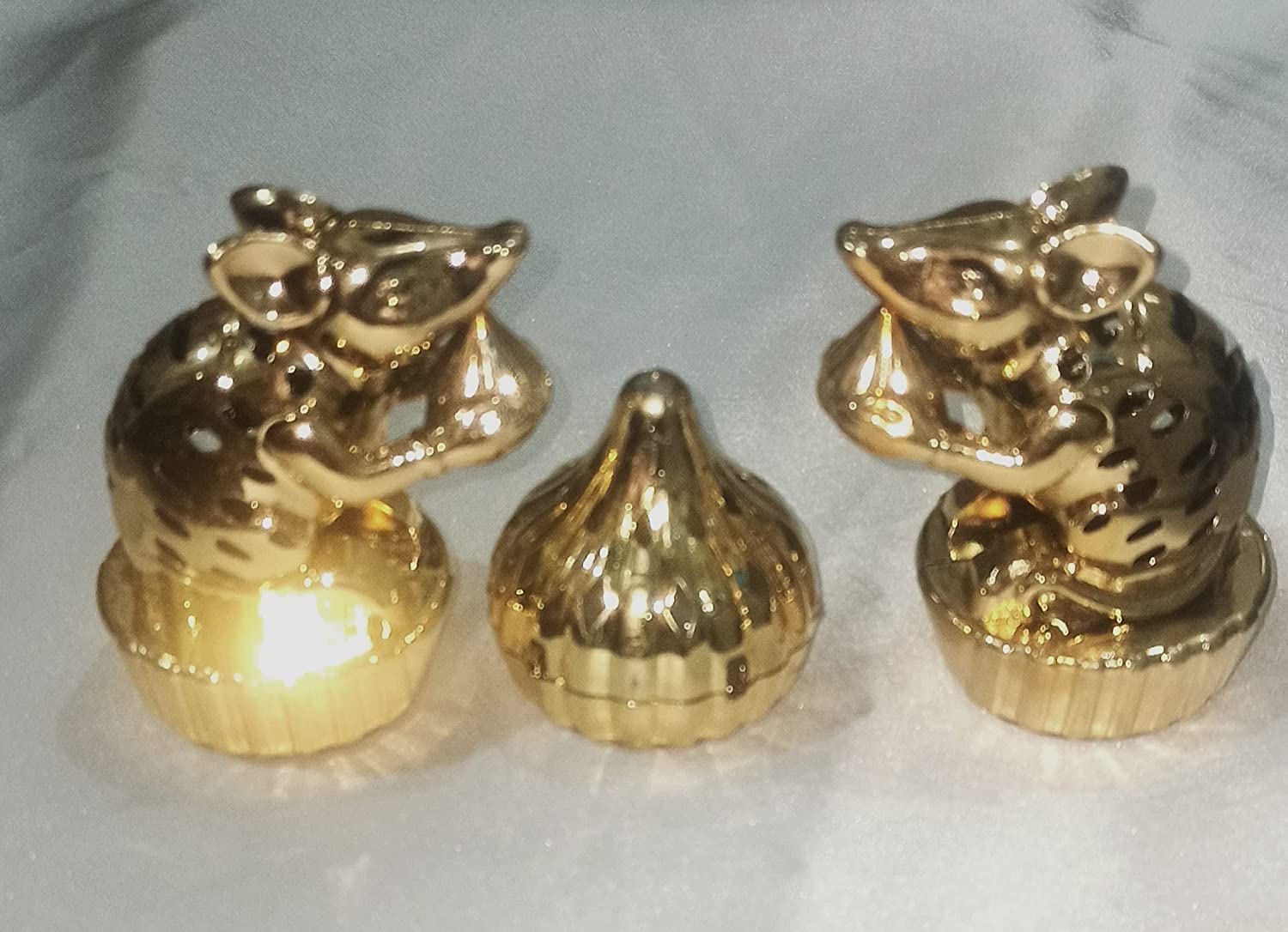 Vibgyor Products LED Mooshak Colour Changing Multi-Colored Ganpati Modak Shaped LED Light for Ganesh Chaturthi, Diwali & Prisma