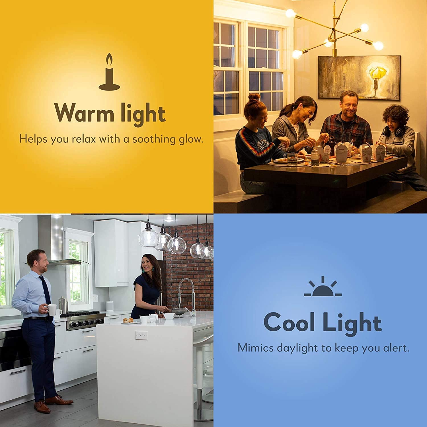 Bulbrite Solana 2-Pack G25 Wifi Connected Edison Filament Led Smart Light Bulb, Clear