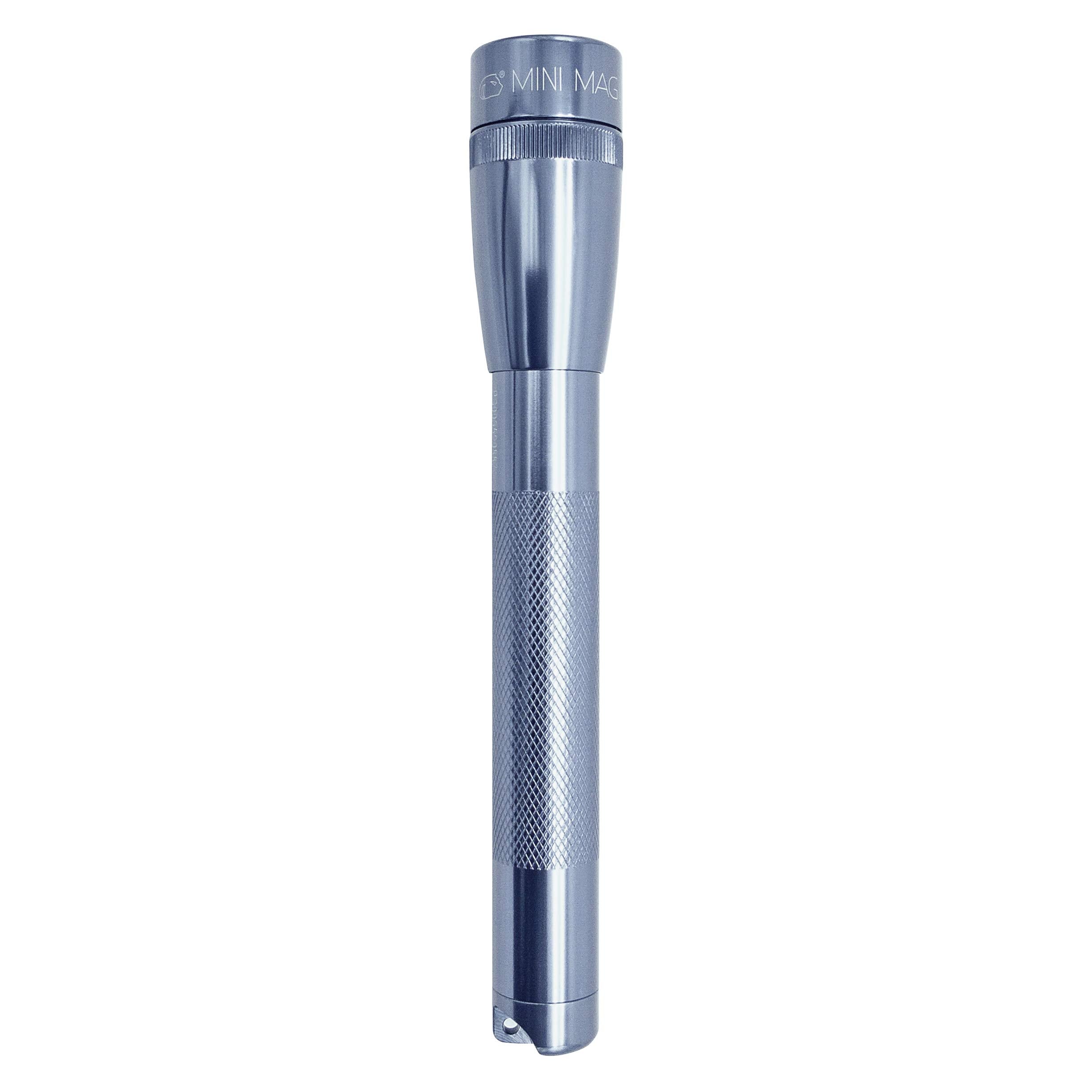 MagLite Mini LED Flashlight - 127 Lumens, Adjustable Beam, Water-Resistant, Shock Resistant, Combo Pack, Gray, Model SP2209C