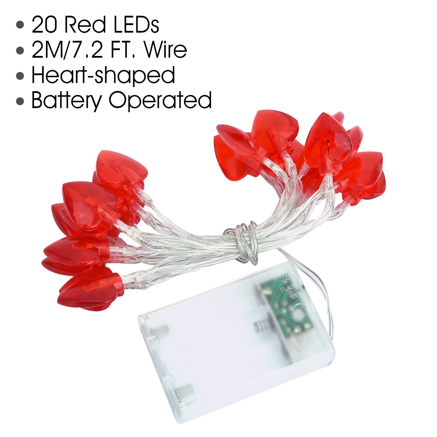 AOSTAR Valentine Lights Heart Shaped String Lights for Mother's and Father's Day, Wedding, Proposal, Birthday and Holidays