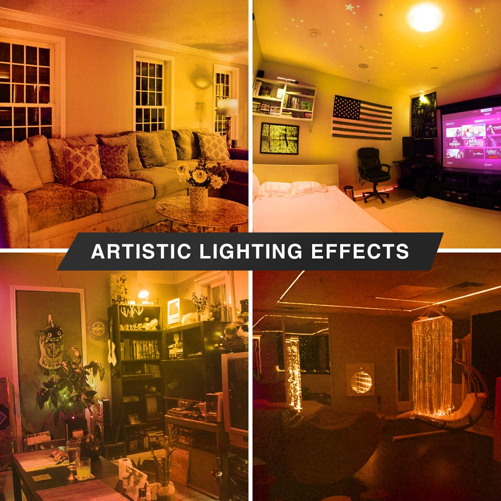 6 Pack Bluex Led Mr16 Orange Light Bulb - 4W (40Watt Equivalent) - Gu5.3 Bi-Pin Base 12V Orange Led Orange Bulb, Party Decoration, Porch, Home, Holiday Lighting, Decorative Illumination Mr16 Led Bulb