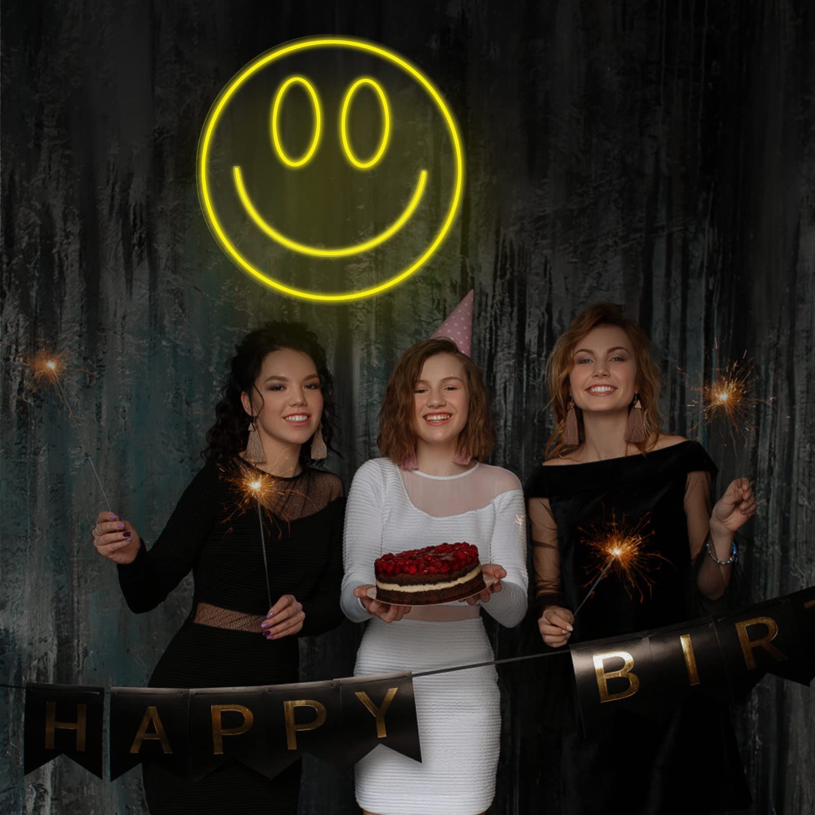 Fionnuar Neon Sign Art Light - Decorative LED Wall Decor for Parties - 16inx7in - Multi Color - Model aa473f20-a1e5-4a2c-89