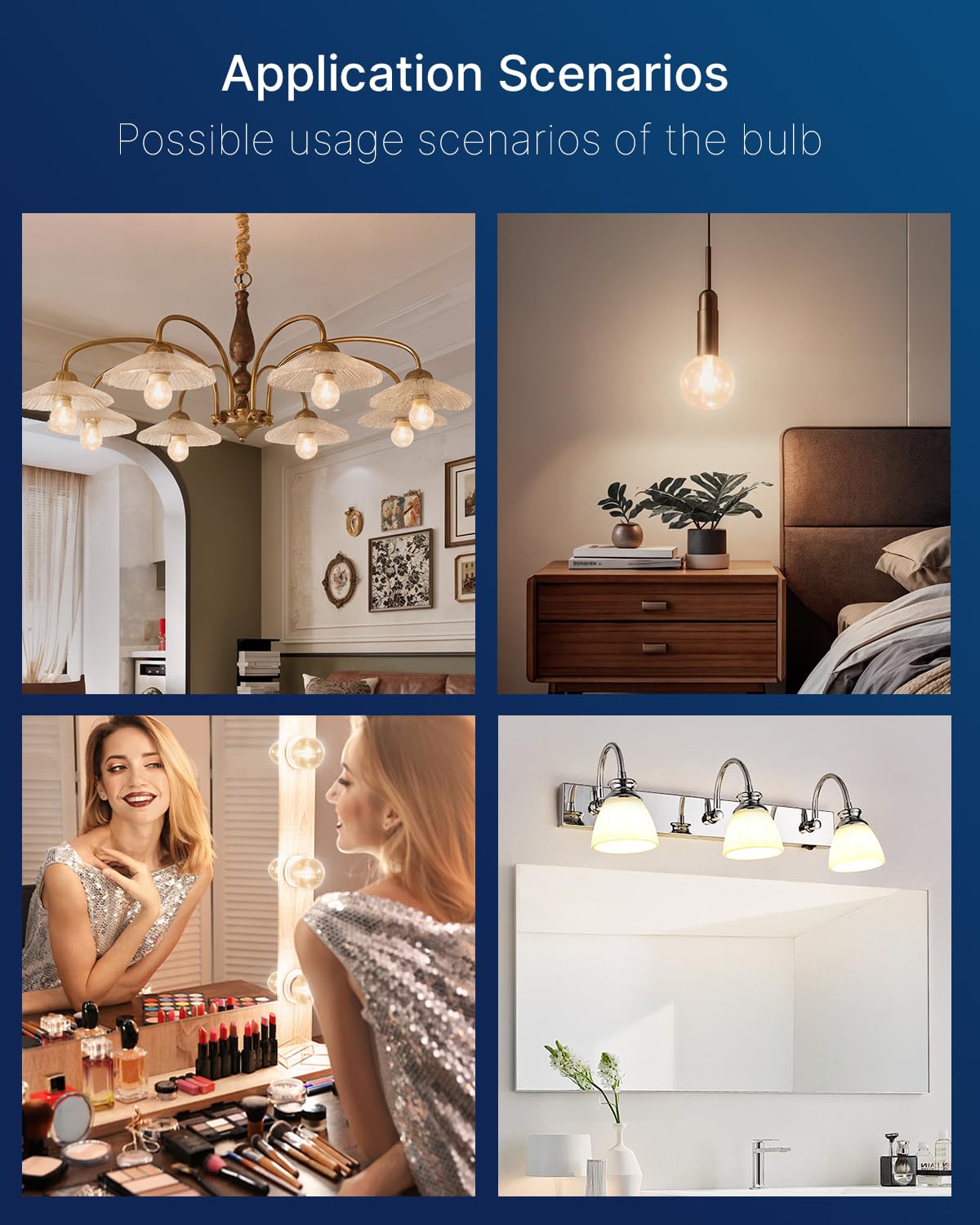 Flsnt G25 Led Globe Edison Bulbs For Bathroom Vanity & Mirror Lighting  2700K Soft White  Cri90+ Dimmable  40W Equivalent  400Lm  E26 Base  Clear Glass Decorative Bulbs  Ul Listed  8 Pack
