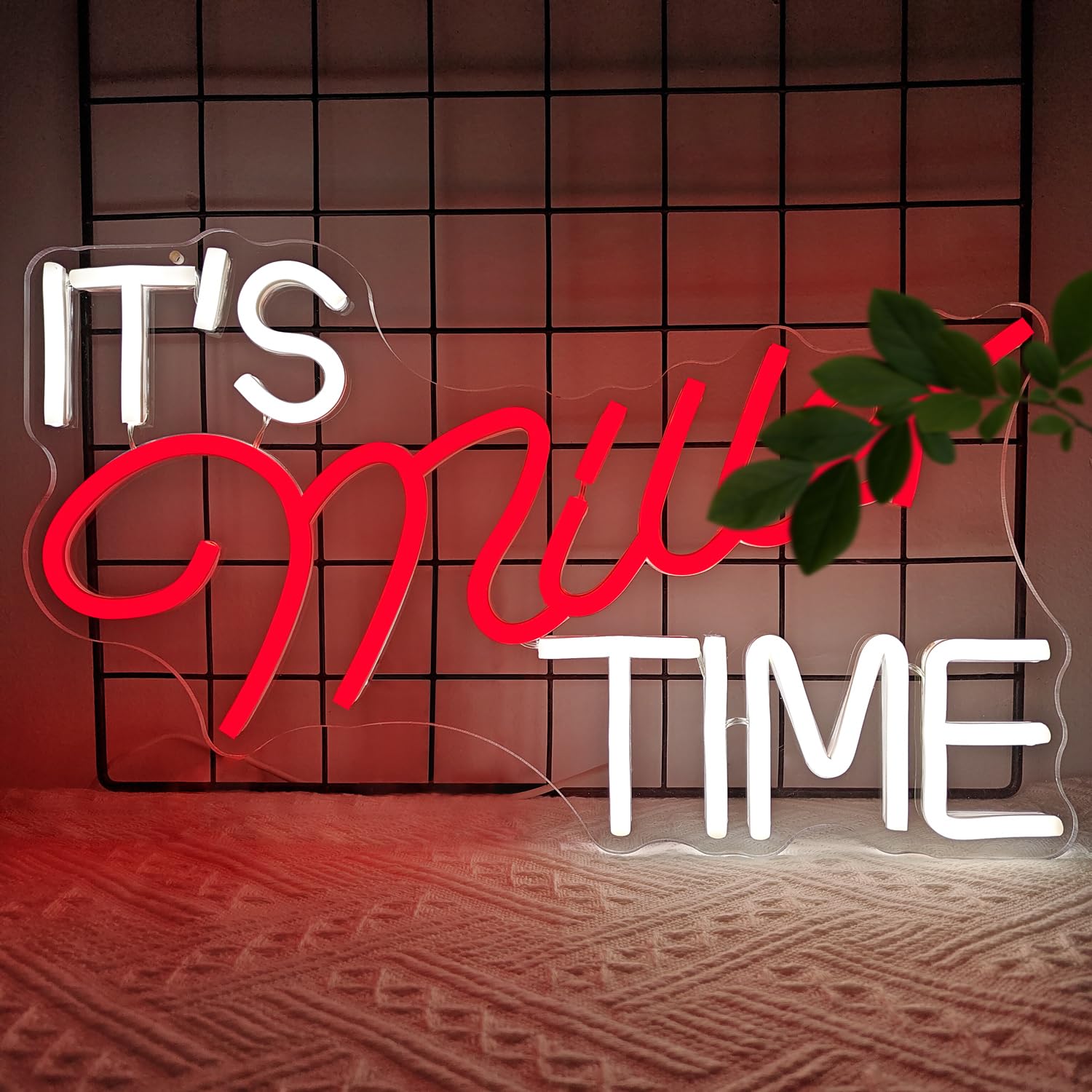 JooeTuu Neon malt-inspired Sign, Dimmable Acrylic Wall Decor, Red, for Man Cave, Bedroom, Pub