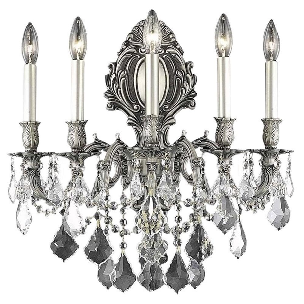 Elegant Lighting Royal Cut Crystal Chandelier 21in Silver Model 9605W21PW/RC