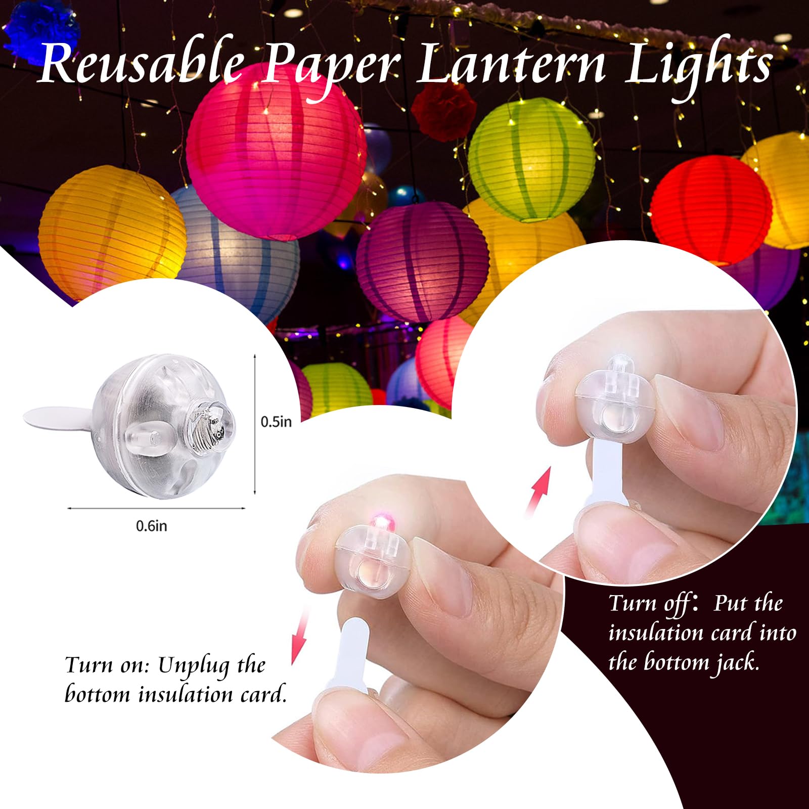 Chzk 100Pcs Balloon Lights Mini Led Lights Round Long Standby Time Multicolor Ball Light Paper Lantern Balloons Lights For Birthday Party Christmas Halloween Decoration (Pink, 100 Pcs)