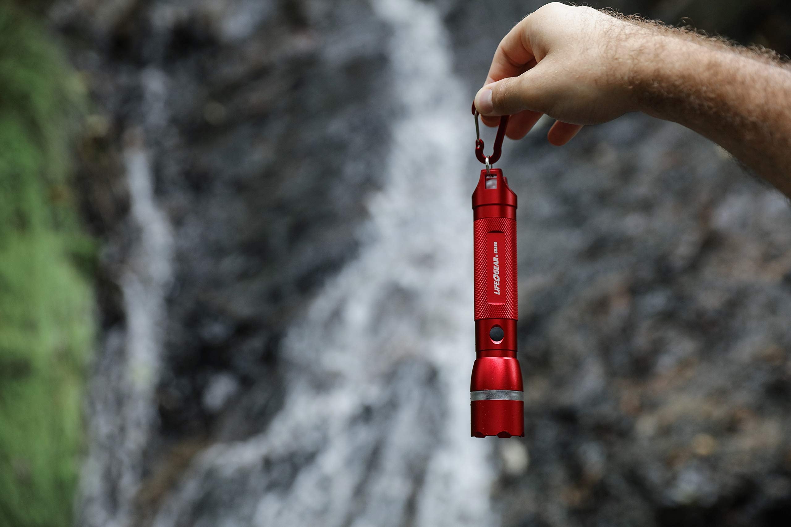 Life Gear 300 Lumen Cree Led Searchlight Flashlight And Powerful Emergency Signaling Rescue Beacon Light, Waterproof And Impact