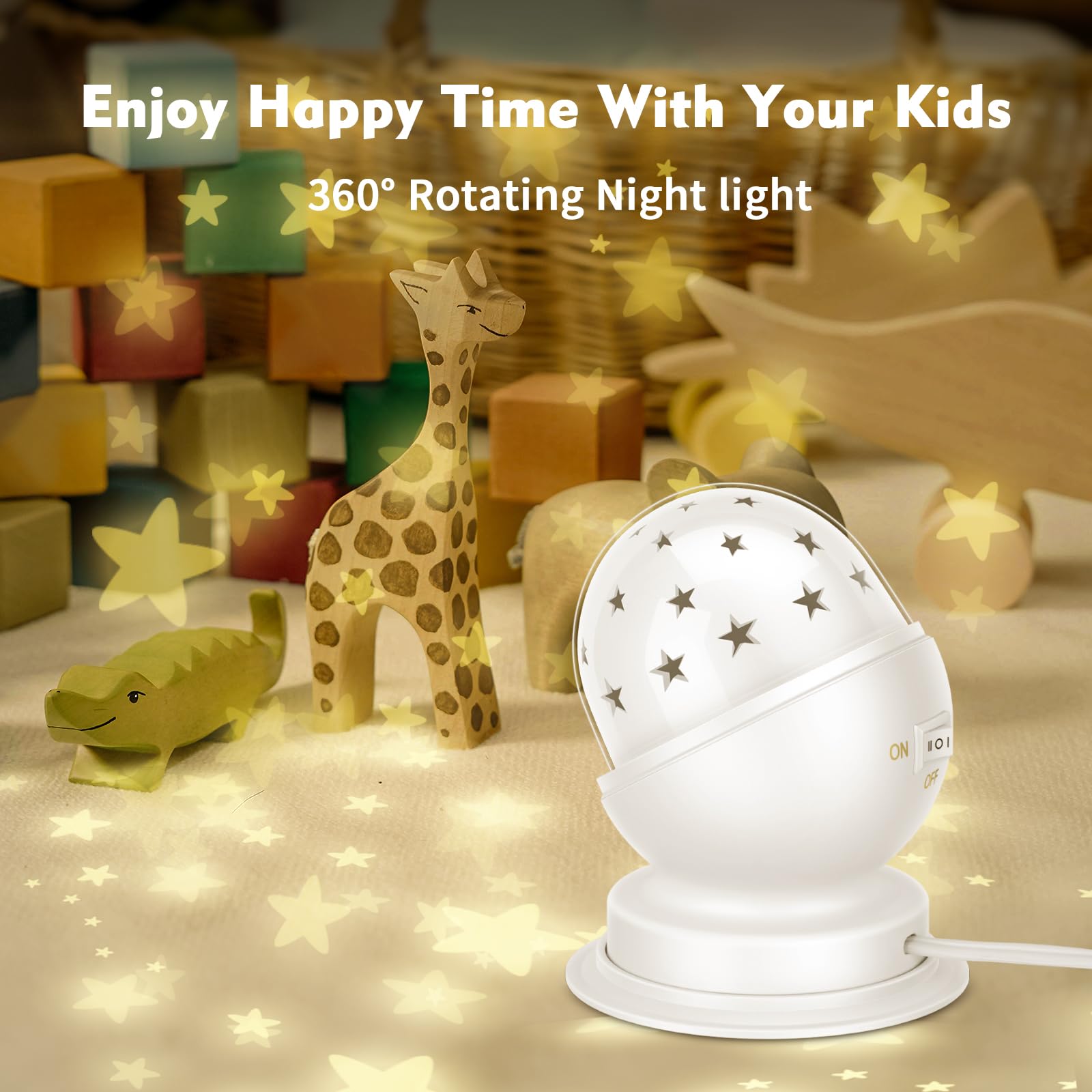 Toyunia Star Night Light for Kids Star Night Light for Kids Bedroom Girls Night Light Starry Night Light Projector Plug in Night