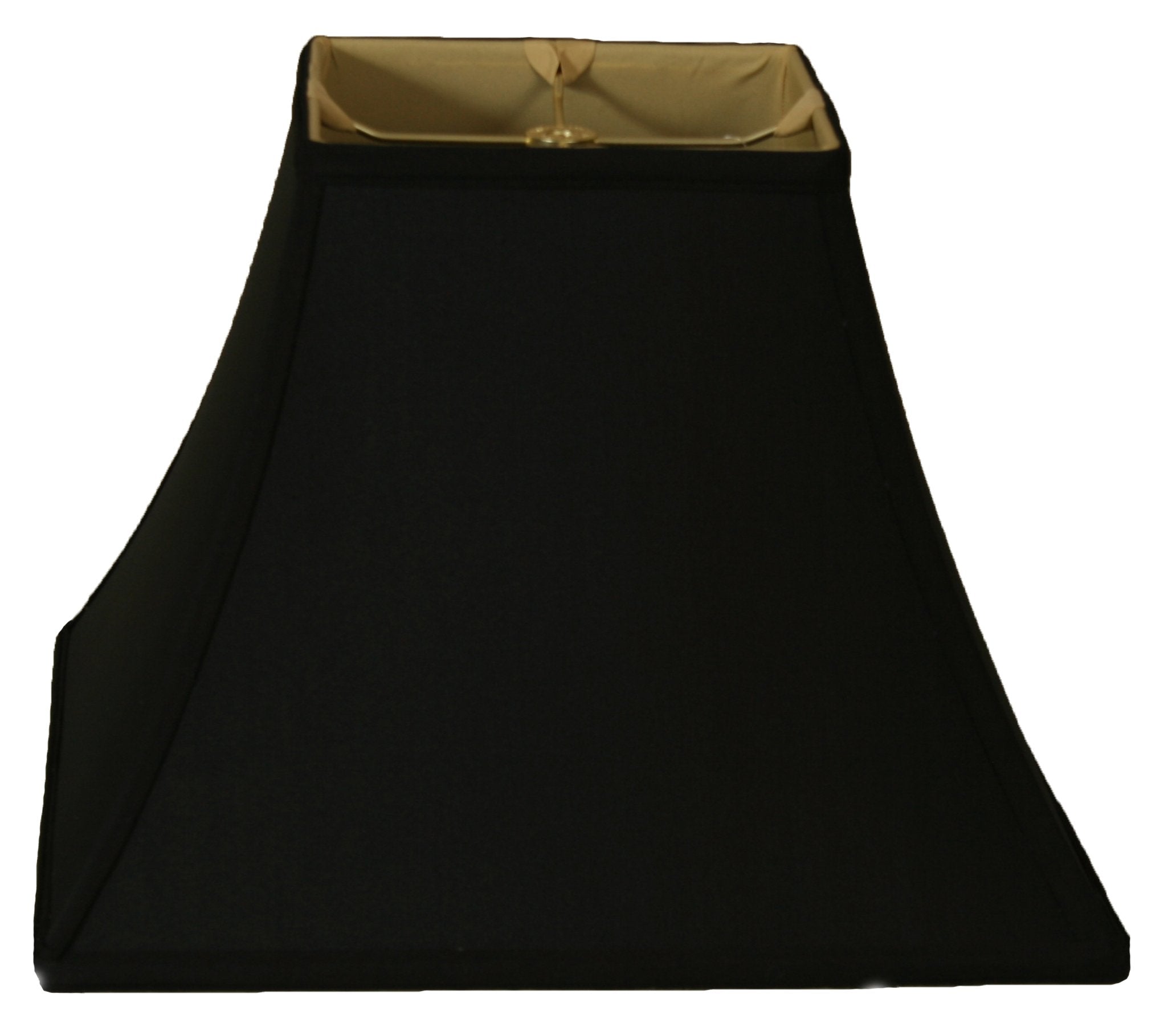 Royal Designs BS-715-10BLK Square Bell Lamp Shade, 5 x 10 x 9, Black