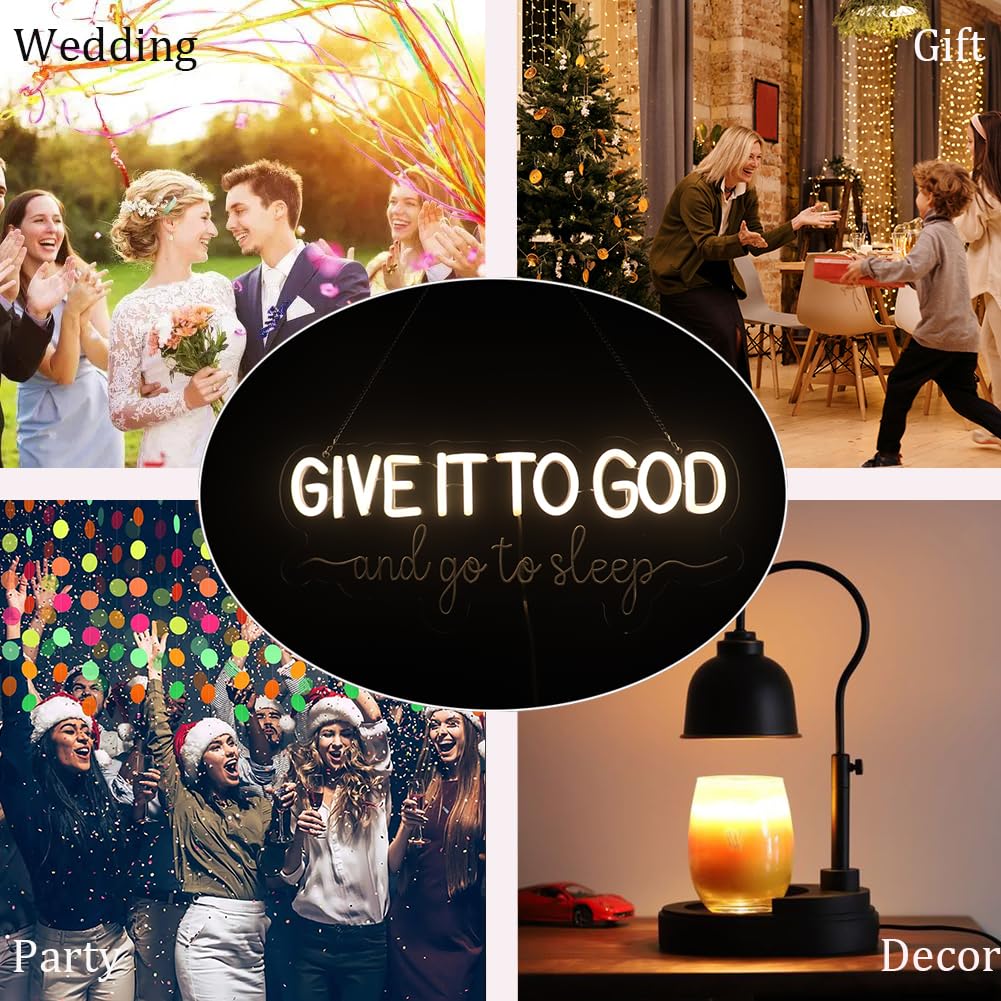 QiaoFei Neon Sign LED Dimmable Wall Decor, Warm White, Medium, Model QFLGT240702013 for Home, Bar, Party, Christmas, Birthday Gift