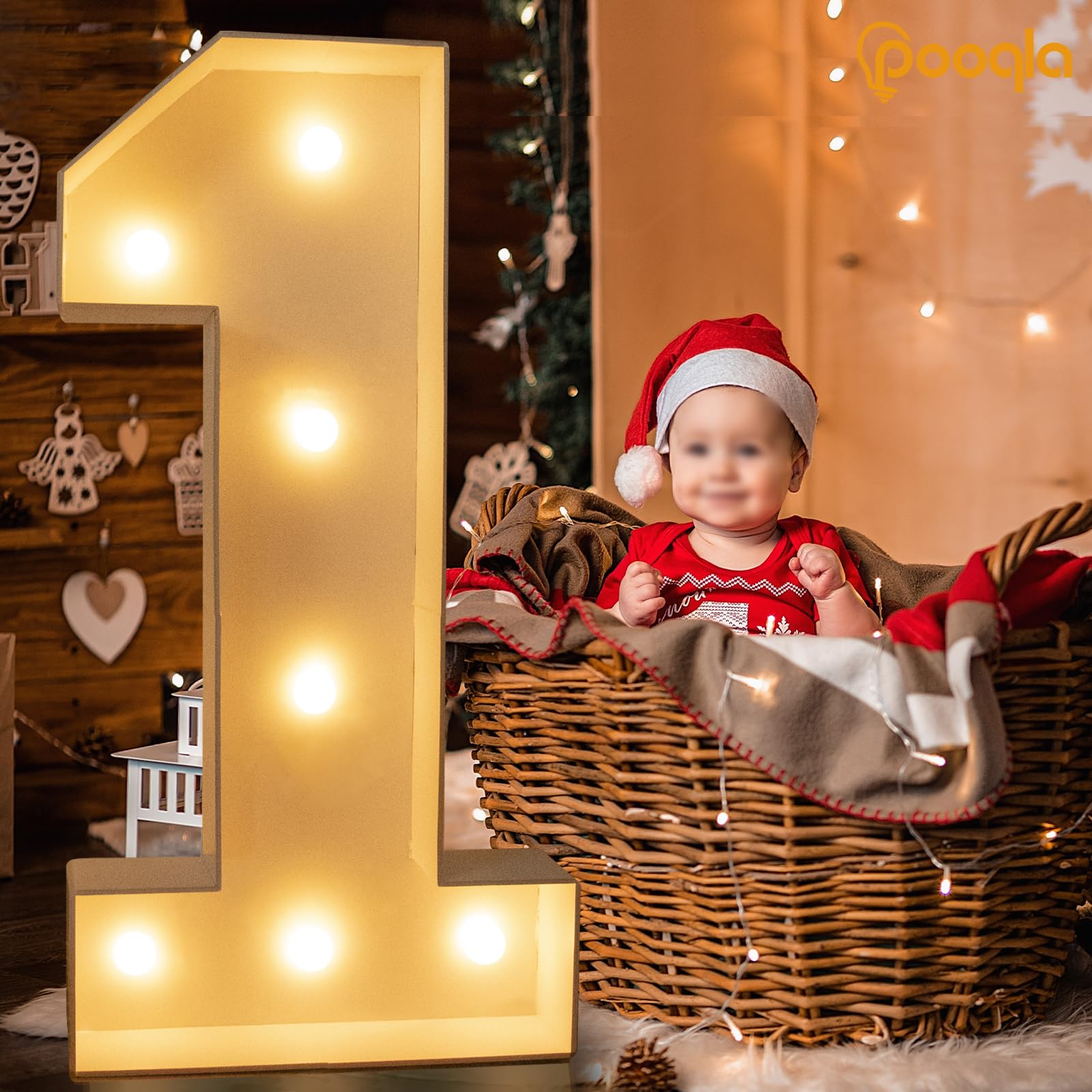 Pooqla 3Ft Marquee Light Up Numbers 2  Led Large Lighted Marquee Numbers For 2Nd 20Th 21St 25Th Birthday Decorations  Giant Mosaic Number Gift For Girls Boys Wedding Anniversary Party Decorations