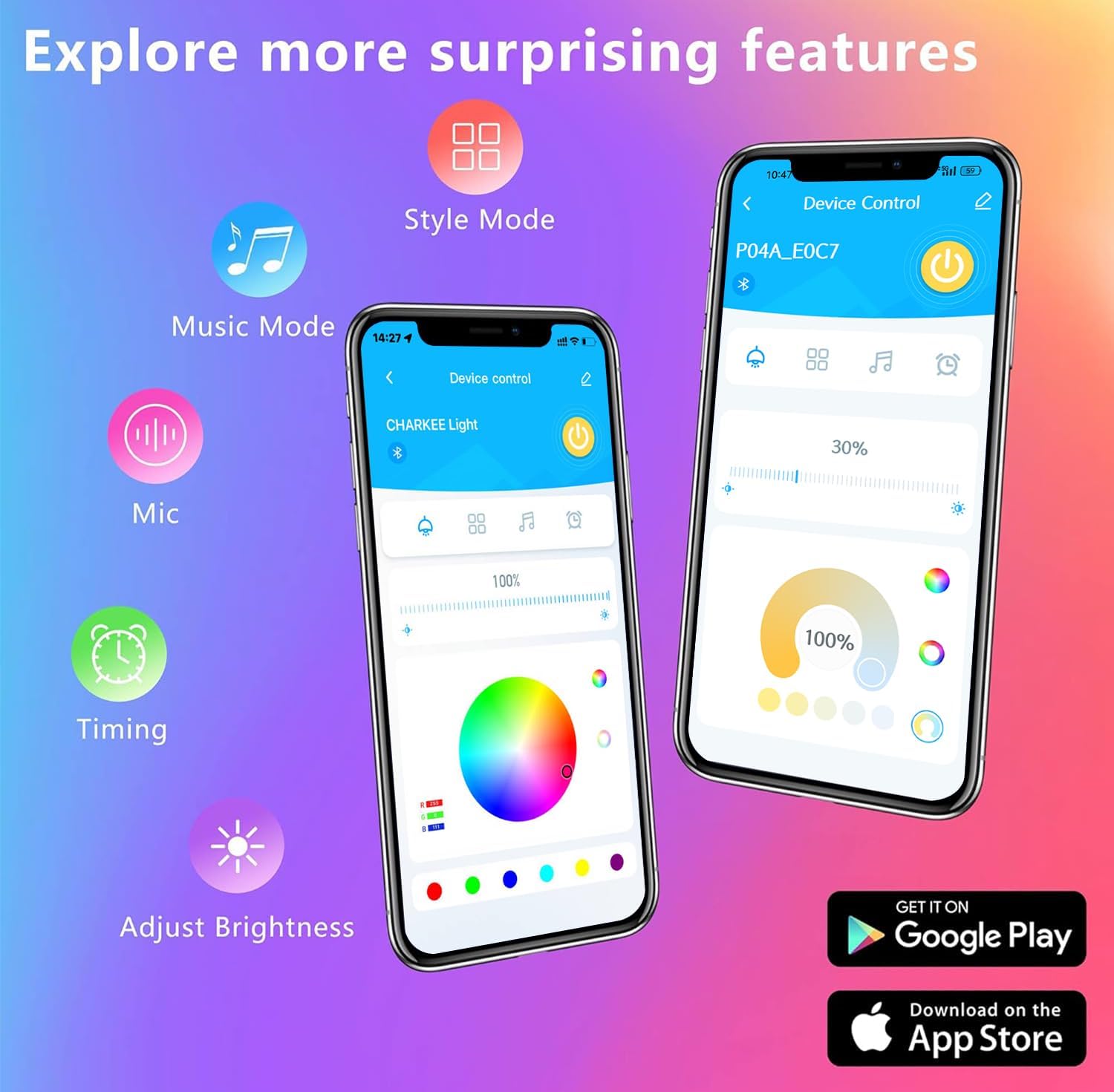 Gupup Wifi Led Lights 50 Ft, Smart App Controlled Led Strip Lights, Compatible With Alexa And Google Assistant Devices, Voice Co