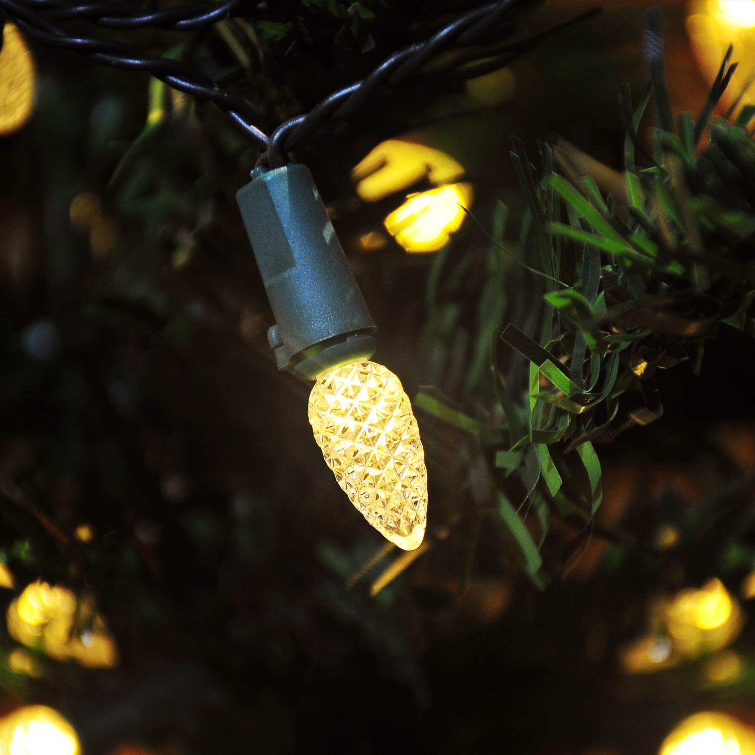 Asenek Battery Operated String Lights - 18Ft 50 Led C3 String Lights Christmas Lights Battery Powered String Lights For Indoor O