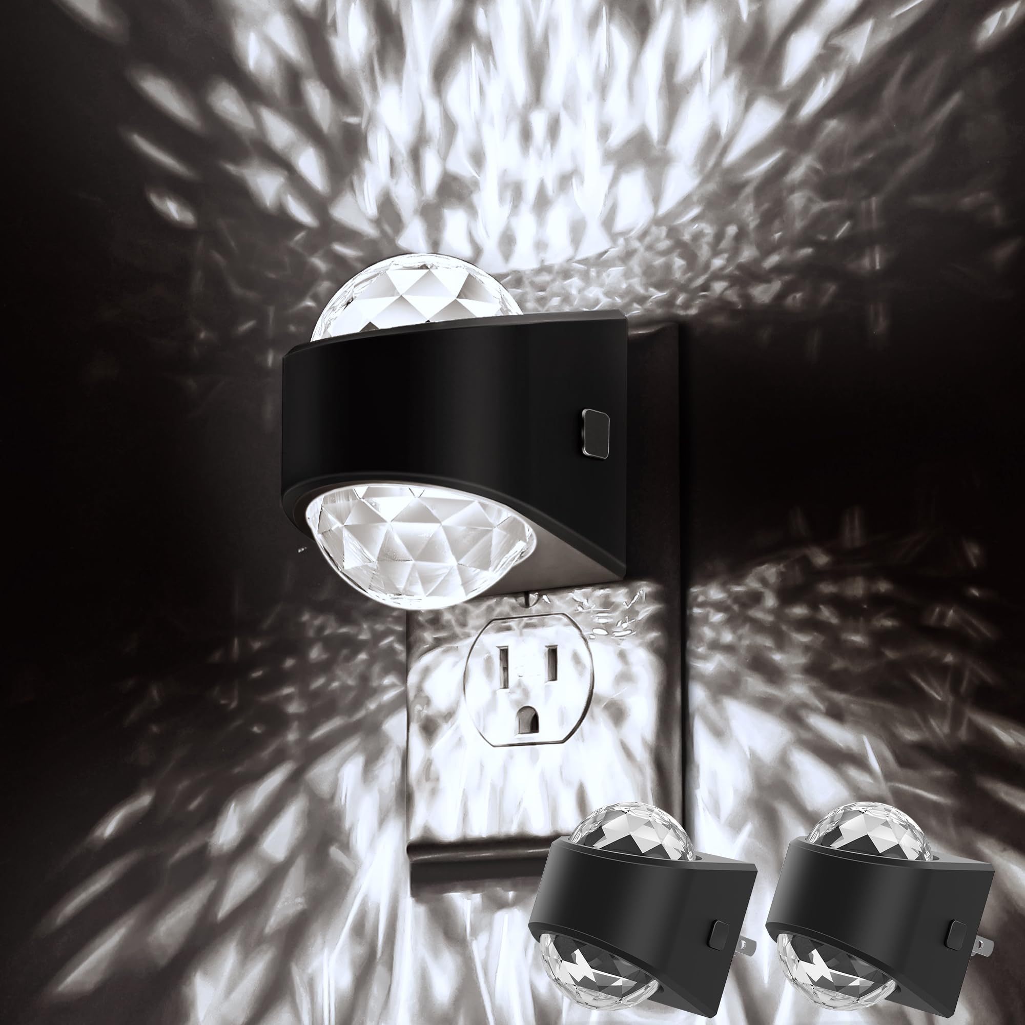 Night Light  Night Lights Plug into Wall  Night Light for Bedroom  Dimmable Brightness  LED Dusk to Dawn Sensor Nightlight for Nursery  Bathroom  Home Decor  Gaming Room  Daylight White 5000k  2 Pack