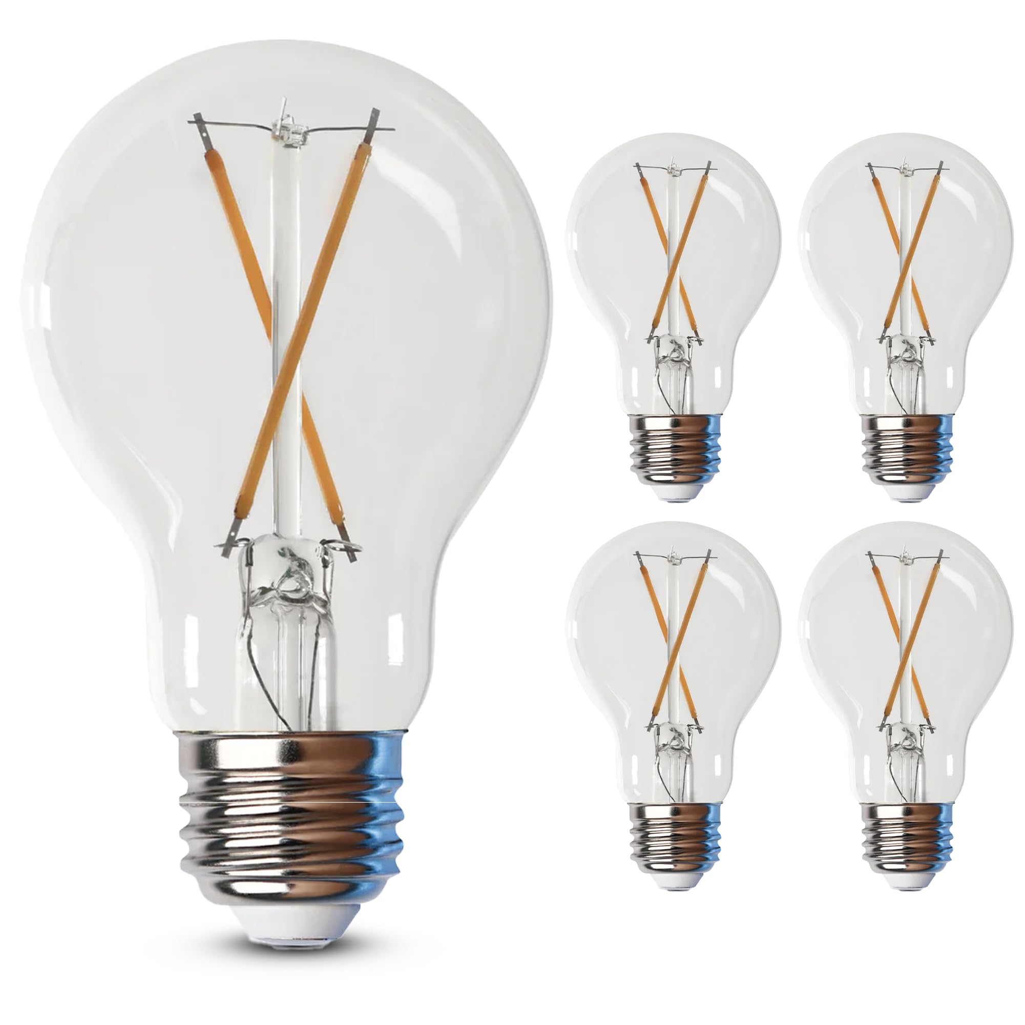 Feit Electric Led Clear A19 Medium Base Light Bulb - 40W Equivalent - 15 Year Life - 450 Lumen - 2700K Soft White - Dimmable | 4