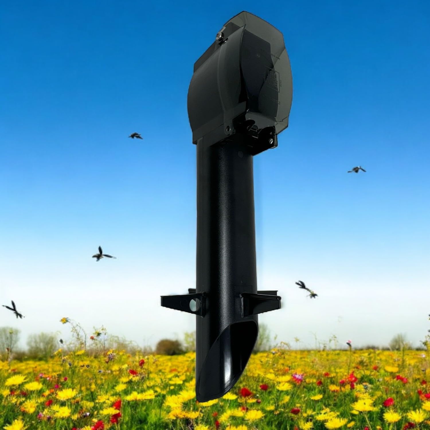 Imbaprice Imba-Gpd19B-1 19.5'' Low-Profile Outdoor Landscape Lighting Garden Post Enclosure For Gfci Devices With Integrated Cov