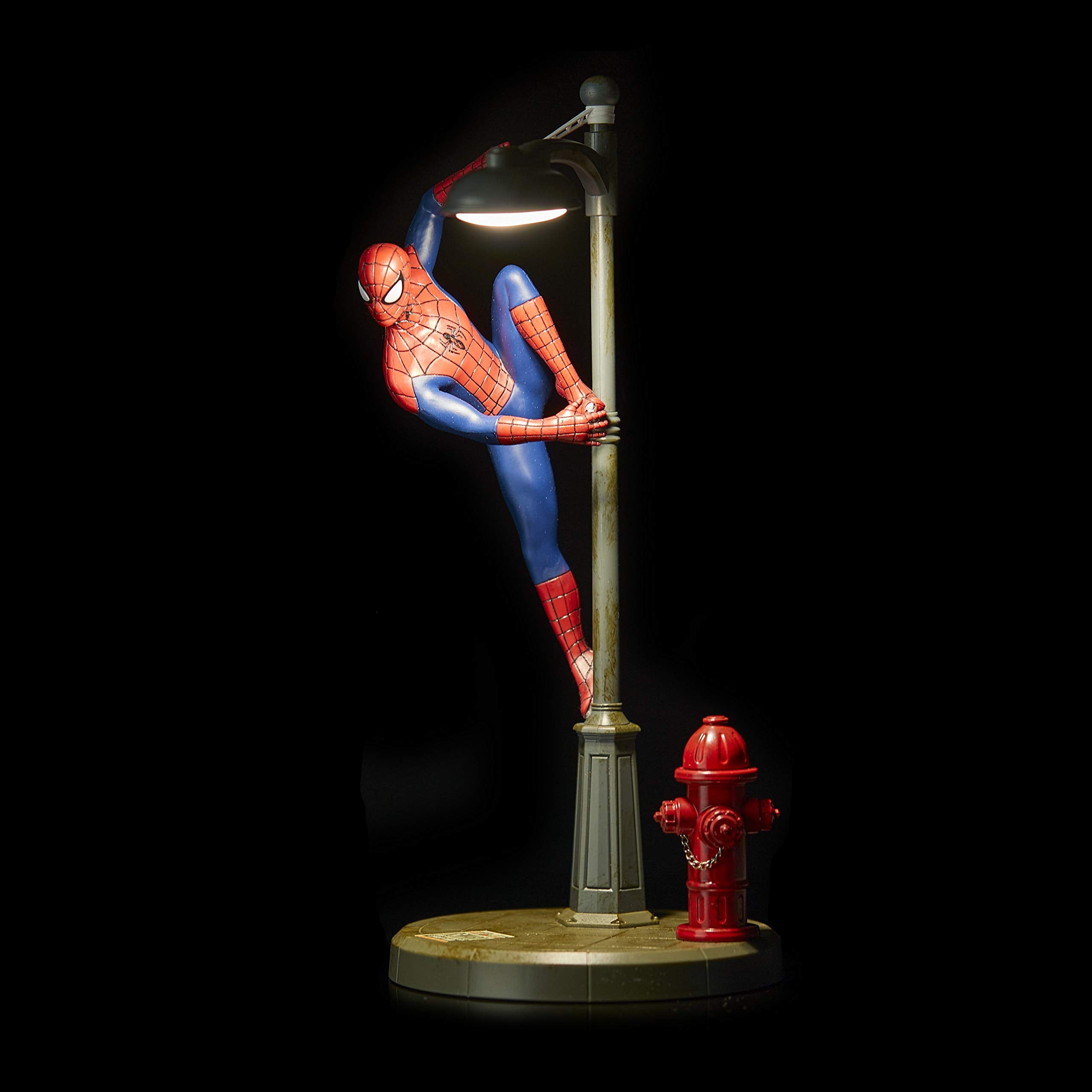 Paladone Spiderman Desk Lamp - Official Disney Table Light, Red Plastic, Model PP6369MC, Perfect Gift for Marvel Fans