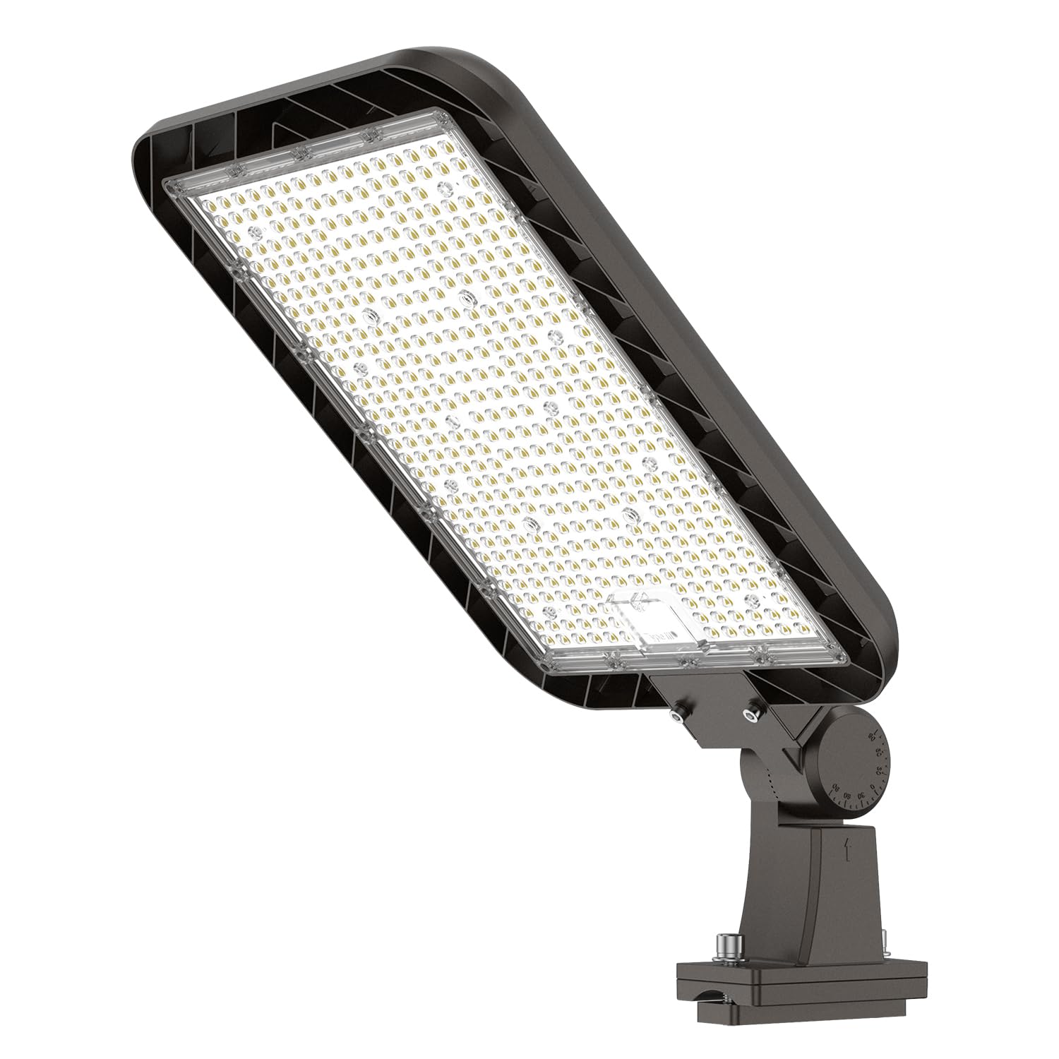 Demilare 400W Led Parking Lot Light Adjustable Arm Mount, 60,000Lm Dusk To Dawn Outdoor Street Pole Lights Ip65 5000K 100-277V Etl Listed Commercial Shoebox Area Lighting For Plaza, Roadway, Stadiums