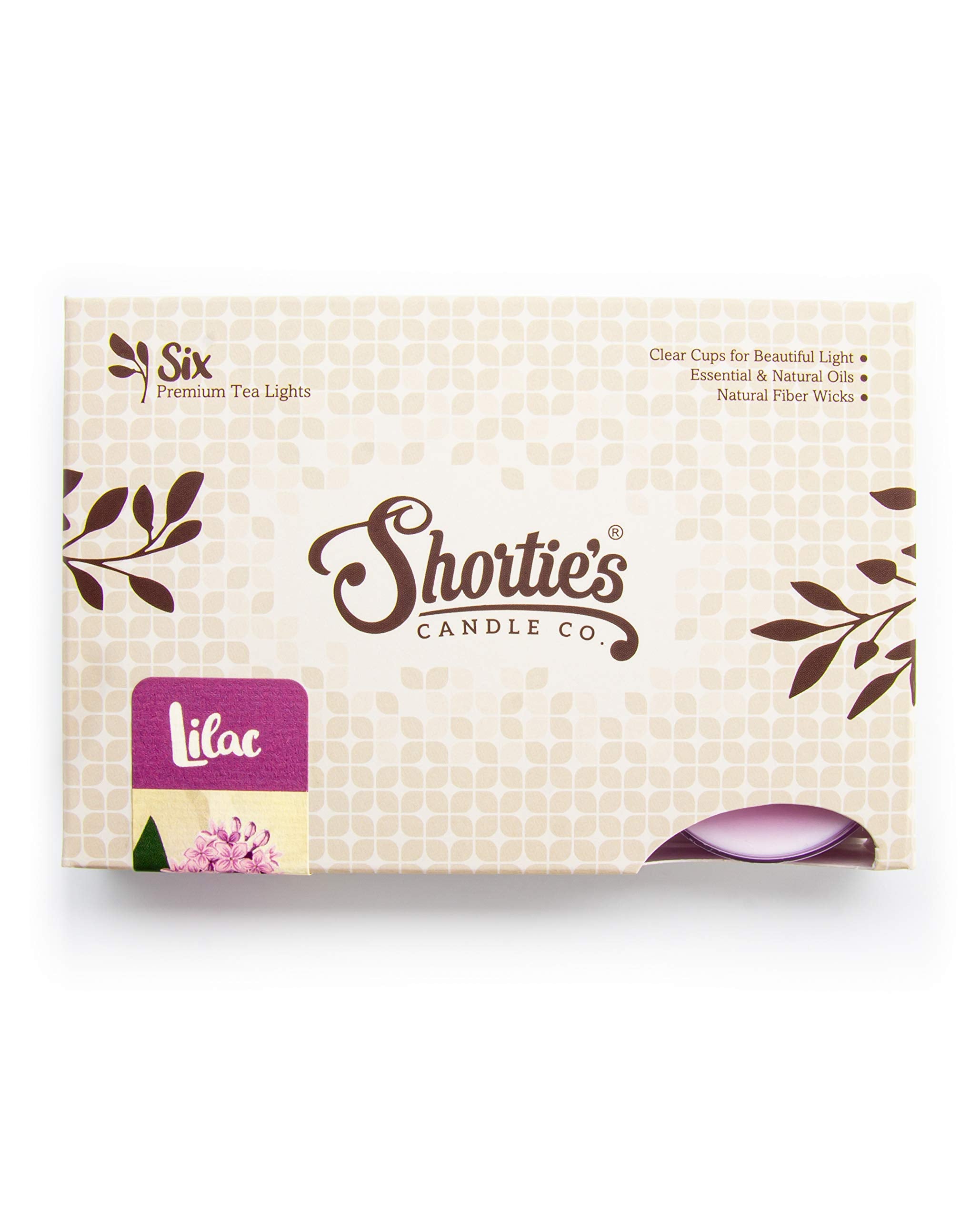 Pure Lilac Premium Tealight Candles Multi Pack - Highly Scented With Essential & Natural Oils - 12 Purple Tea Lights - Beautiful