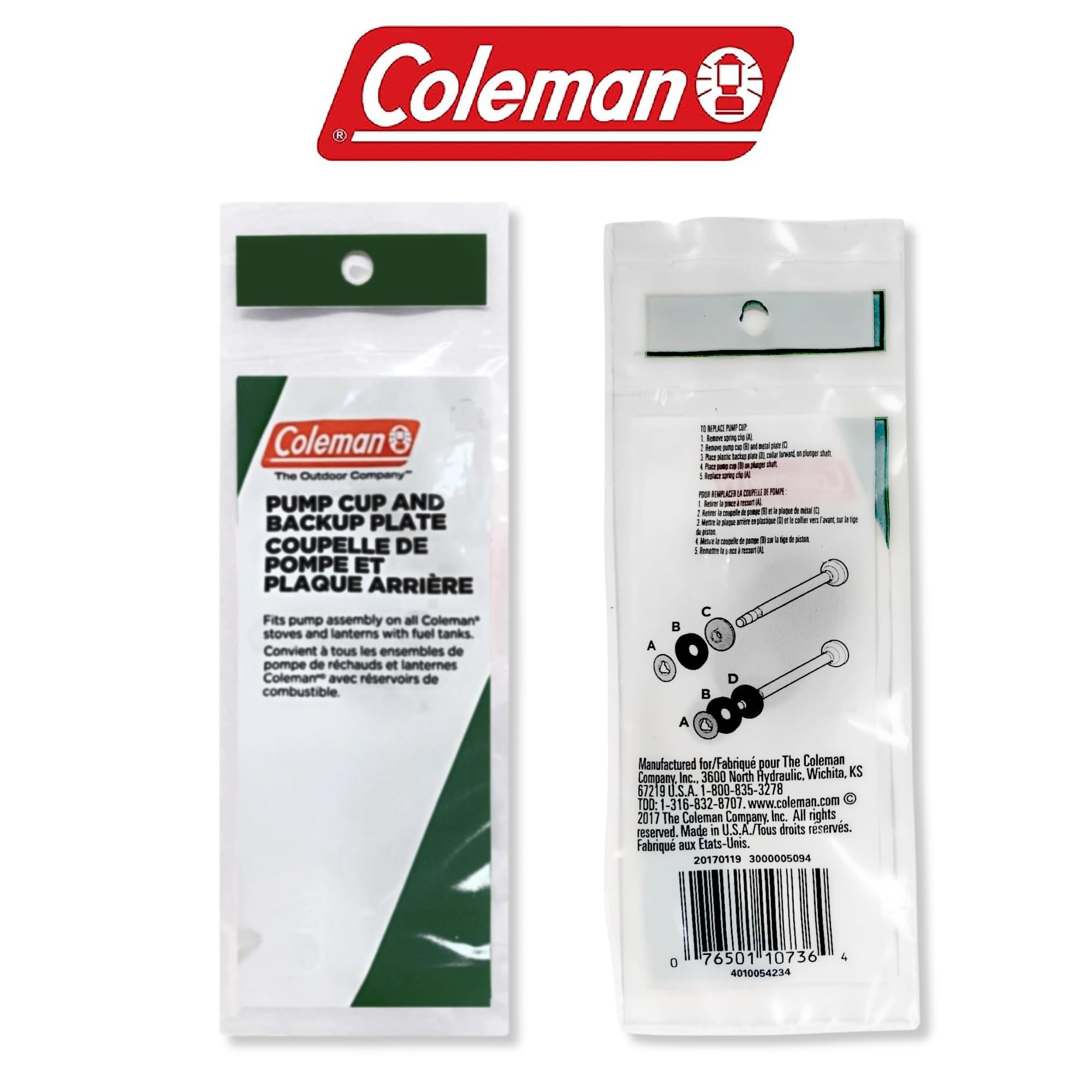Coleman Lantern and Stove Pump Cup Replacement - Fits All Models - Multi - Model 3000005094