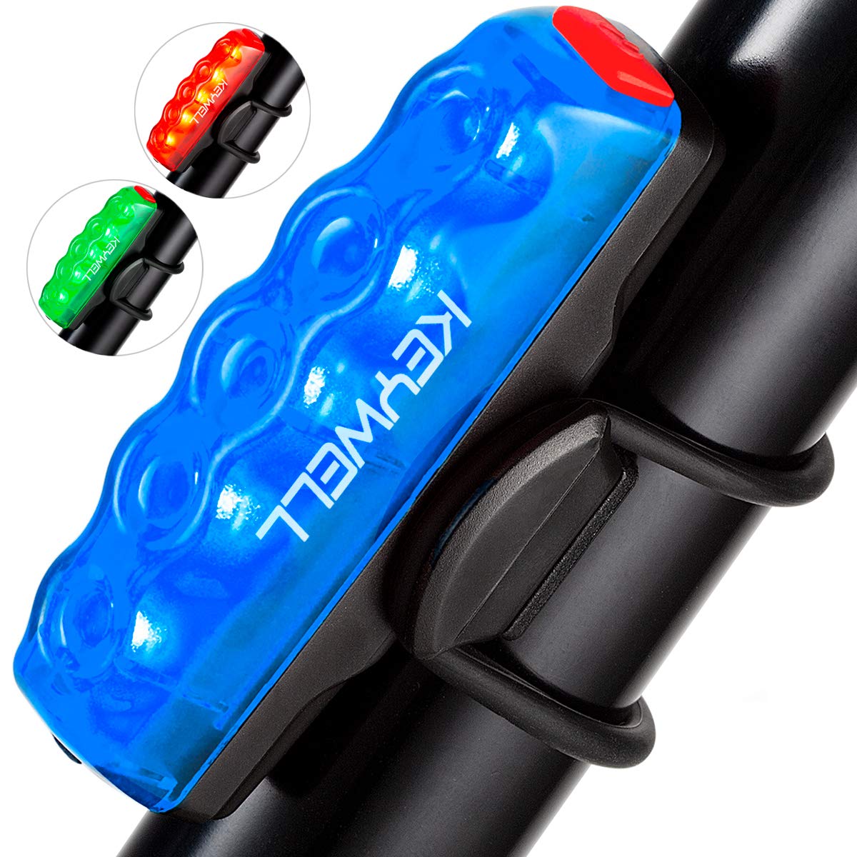 Bike Tail Light Usb Rechargeable-Super Bright Led Bicycle Rear Light With Red/Blue/Green Color Waterproof Taillight For Cycling Safety (Red/Blue/Green)