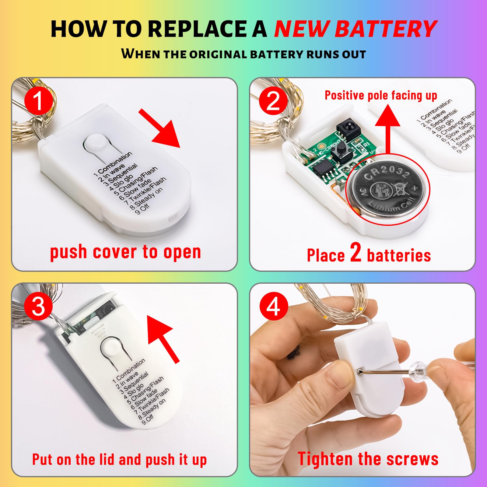 Sinamer 6Pcs Multicolor Fairy Lights Battery Powered With Timer, 7Ft 20Leds Twinkle Mini Lights With Remote,Waterproof Small Silver Wire Firefly Starry For Diy Wedding Party Christmas