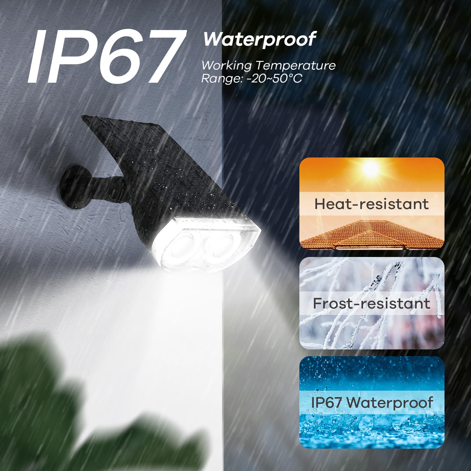Linkind Starray Solar Spot Lights Outdoor, 16 Leds Ip67 Waterproof Dusk-To-Dawn Solar Landscape Spotlights, 6500K Daylight Wall Lights, Solar Outdoor Lights For Garden Yard Driveway Walkway, 4 Pack